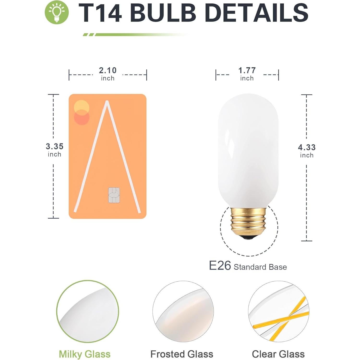 Bombilla LED regulable LUMILECT T45 E26 2W 2700K 3 unidades