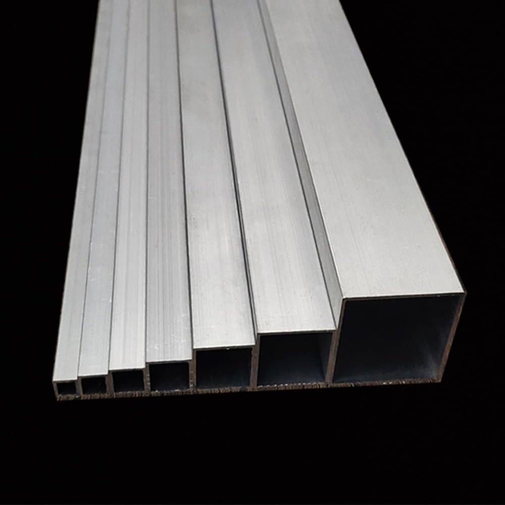 Tubo cuadrado de aluminio 6063 20x20mm 420mm 4 piezas
