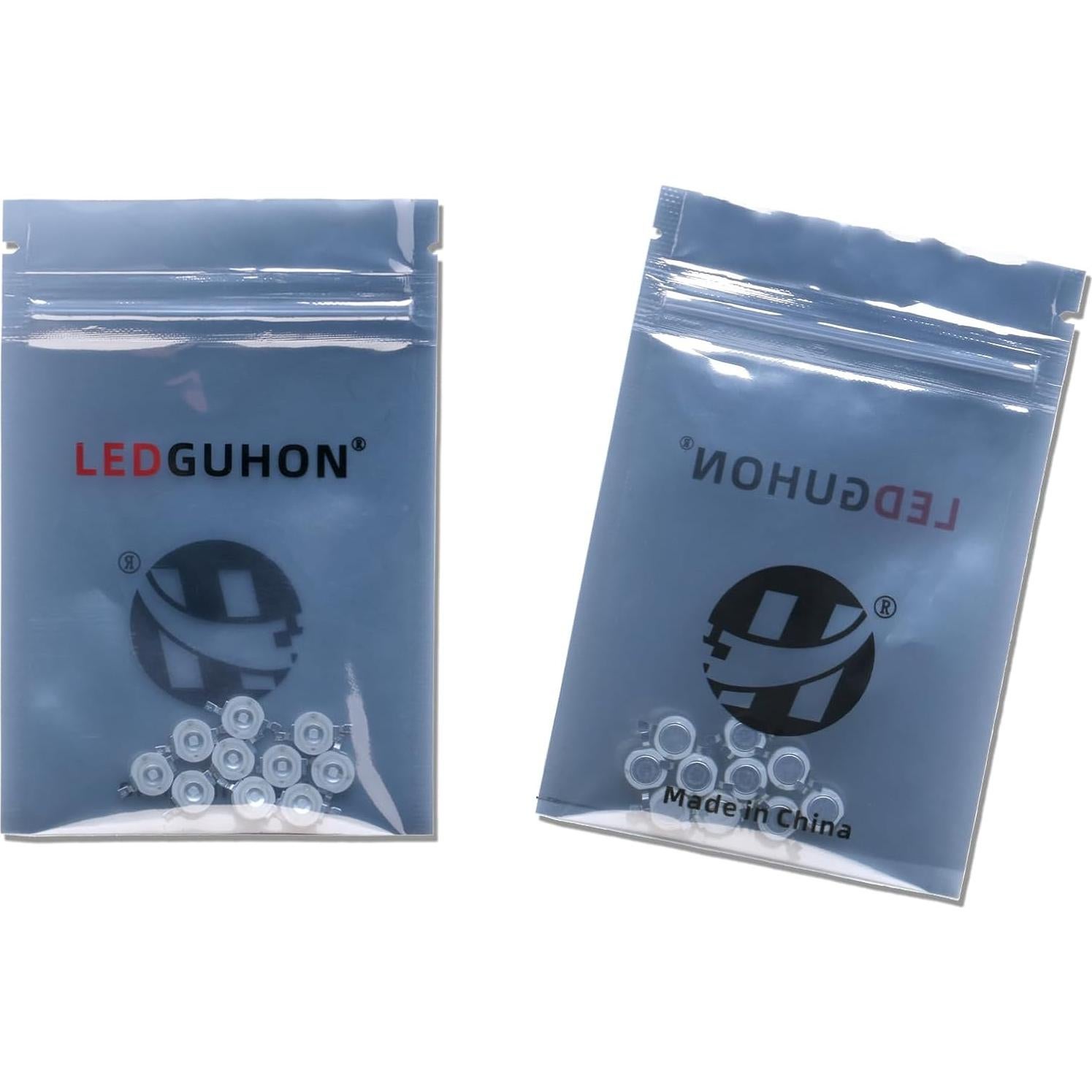 10 Chips LED 3W Alta Potencia LEDGUHON 410-415nm 700mA