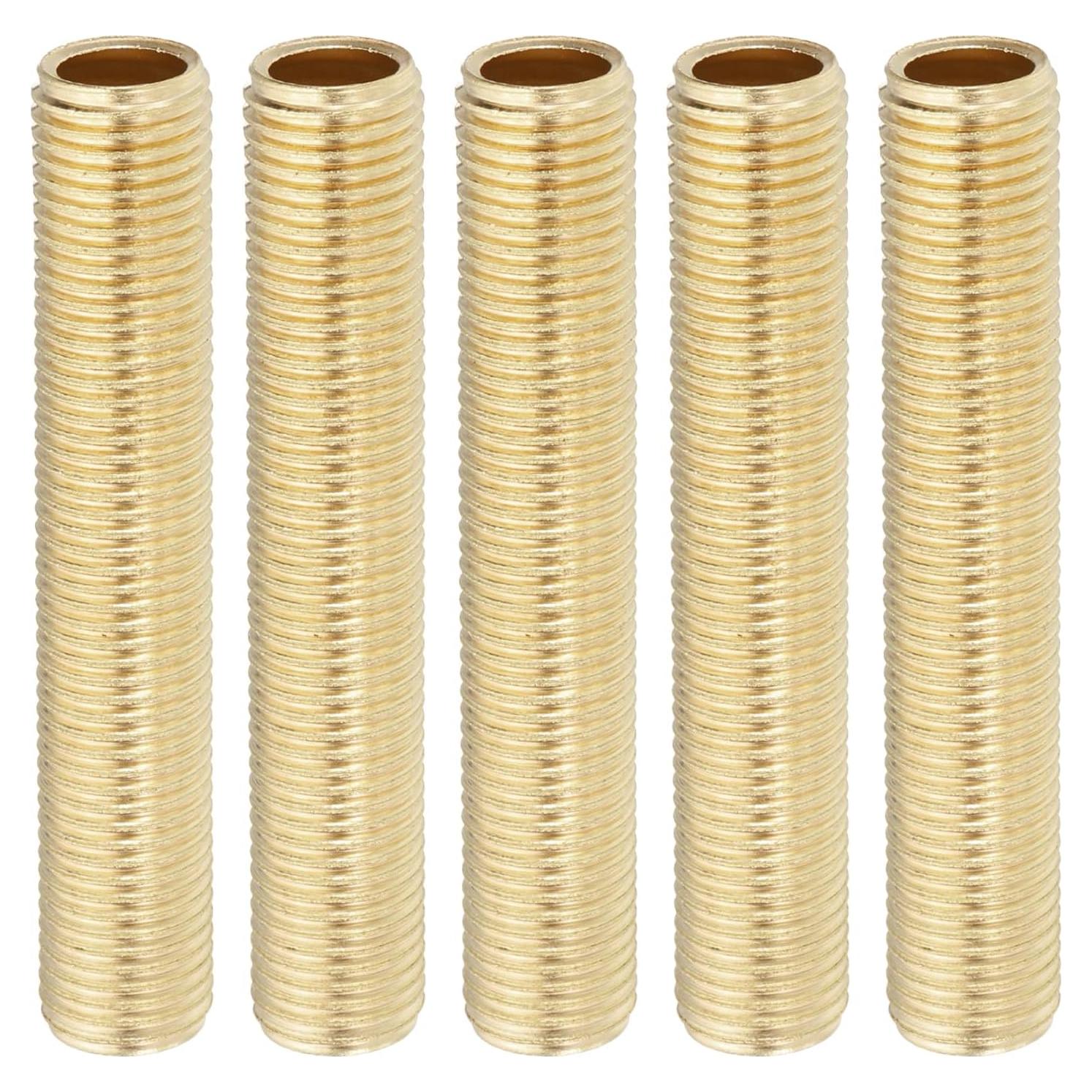 Niple de Tubo de Lámpara PATIKIL de Latón 75mm - 5 Pcs