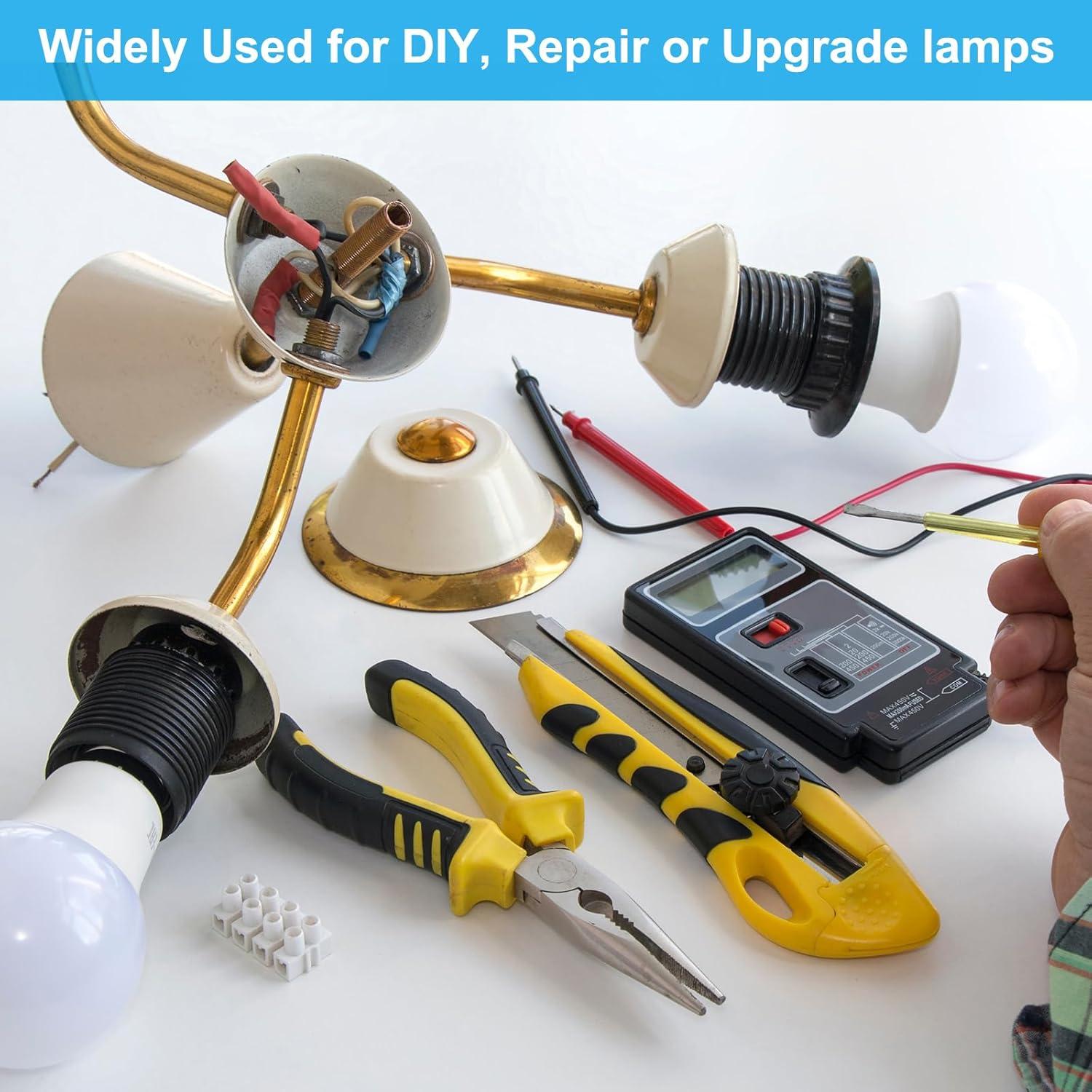 Niple de Tubo de Lámpara PATIKIL de Latón 75mm - 5 Pcs