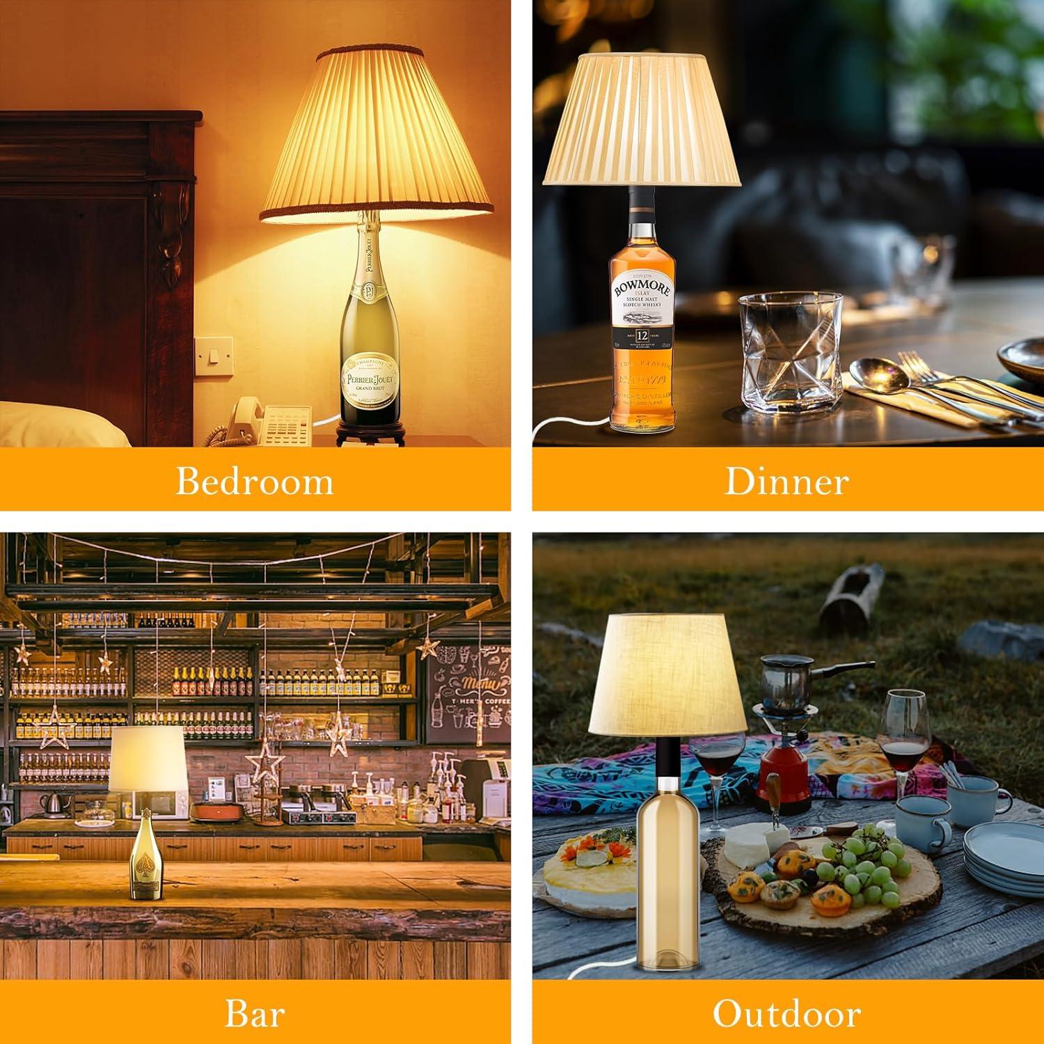 Kit de Lámpara de Botella DIY QCWORLDWIDE - Completo con Cableado