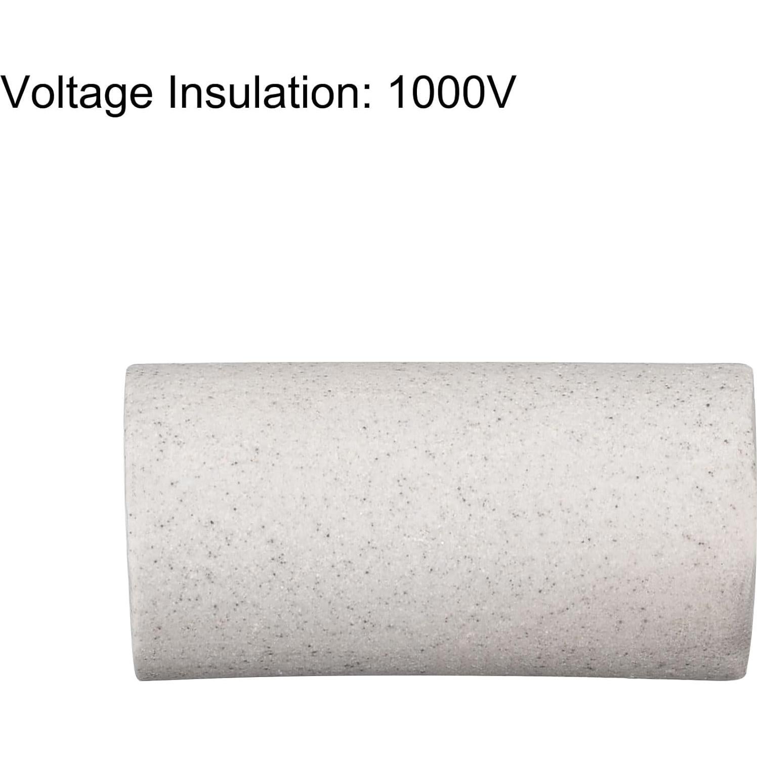 Paquete de 10 Tubos Cerámicos Aislantes uxcell 30mm x 15mm