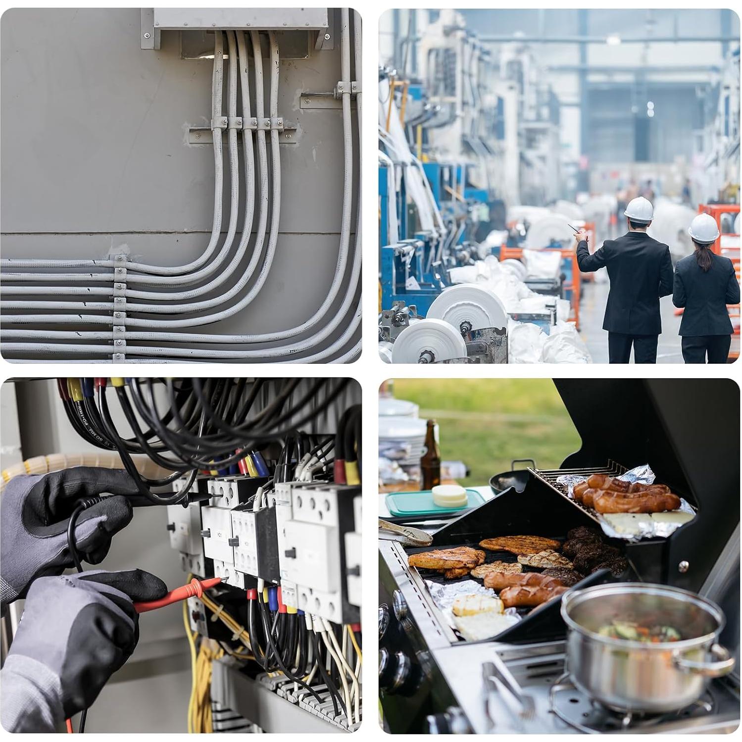 Paquete de 10 Tubos Cerámicos Aislantes uxcell 30mm x 15mm