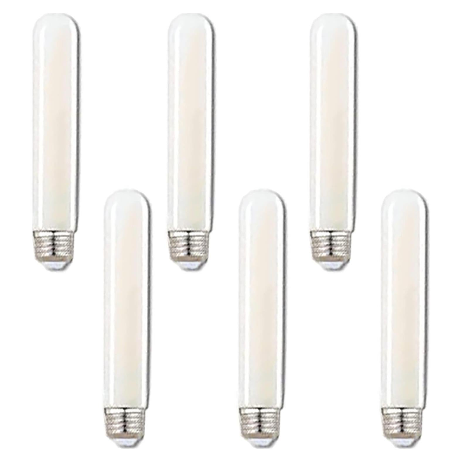 Bombilla LED E26 3W Tubular T185 Regulable 2700K 6 Unidades