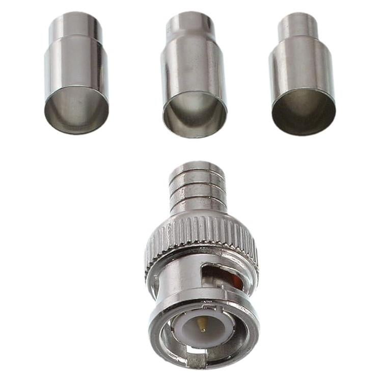 Conectores BNC de Crimpado Triplett 301-00TP para RG59/RG6, 10 Unidades
