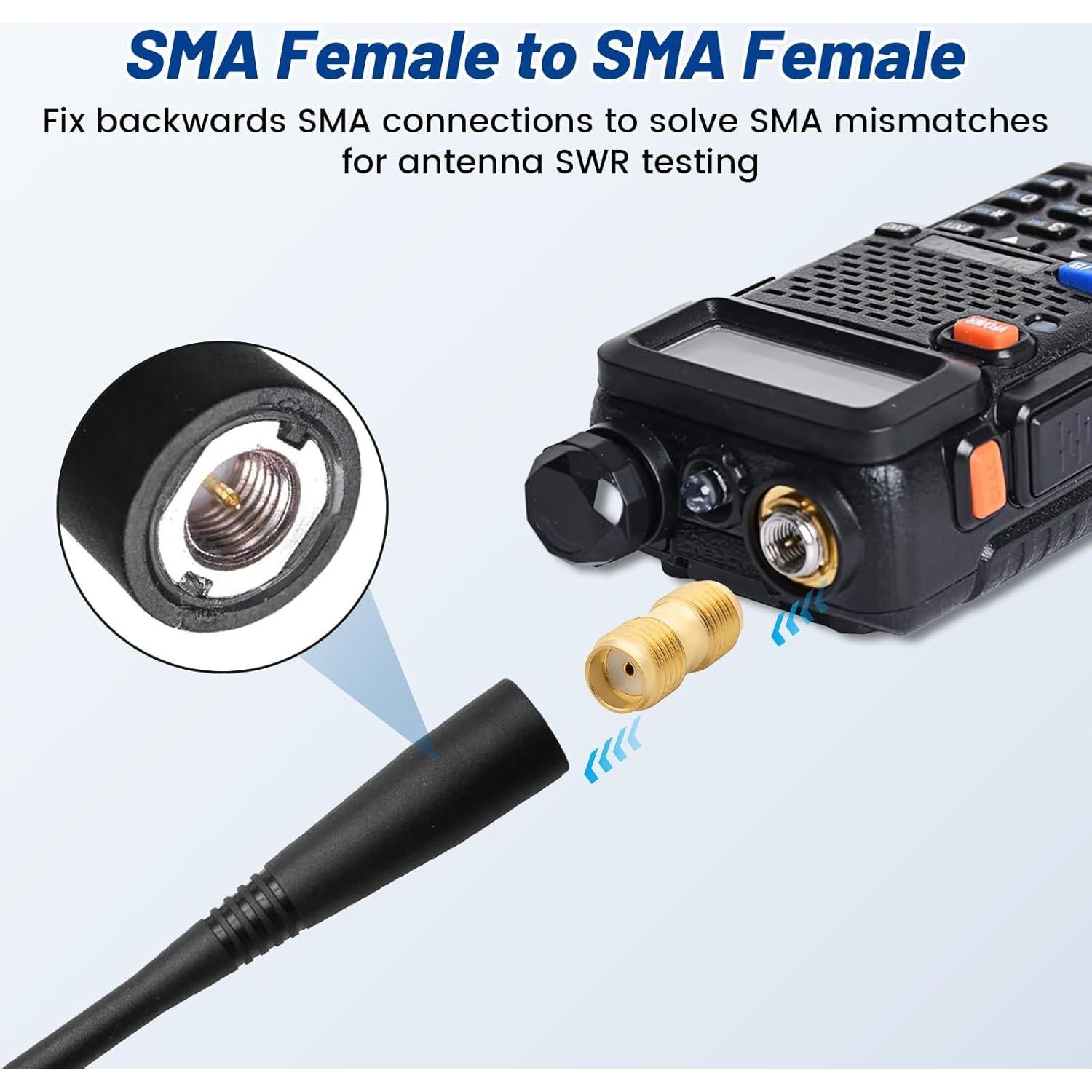 Kit de Adaptadores SMA Anina 10 Piezas RF 5G WiFi