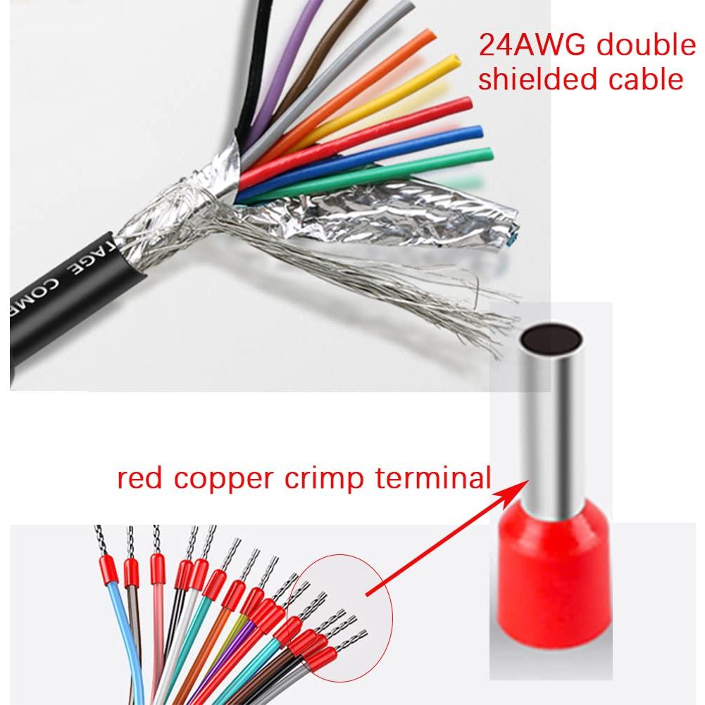 Conector hembra DB9 sin soldadura ANMBEST 1.5m 26AWG