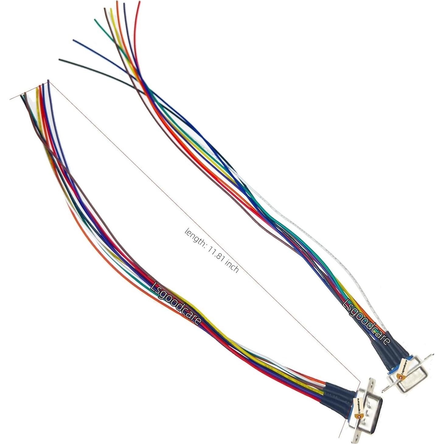 Conector RS232 DB9 Hembra Macho Lsgoodcare 9 Pin 30 cm