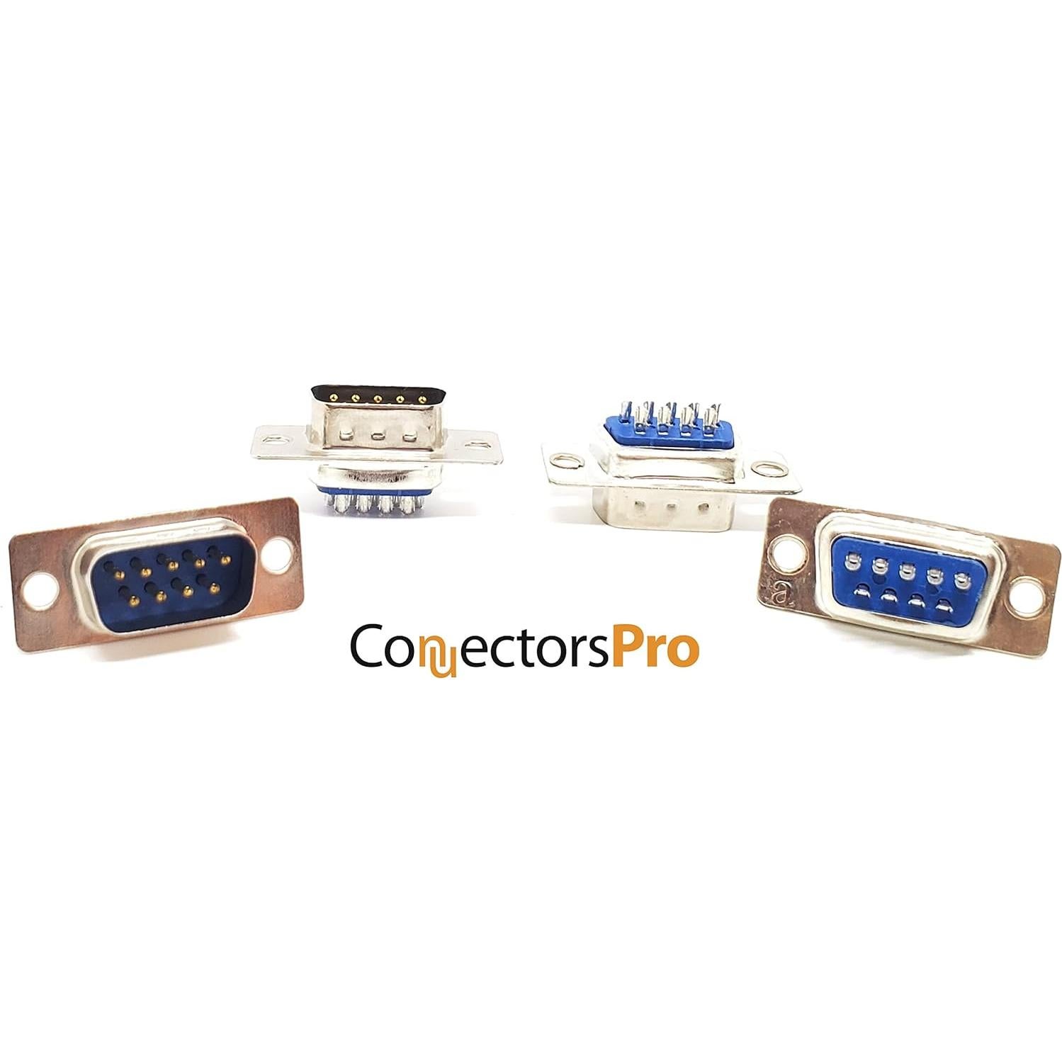 Conectores DB9 Macho y Hembra Tipo Soldadura - 10 Pares