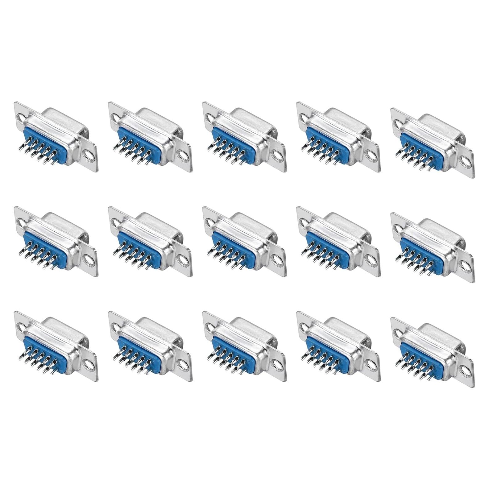 Conector VGA Hembra MECCANIXITY 15 Pines Paquete de 15