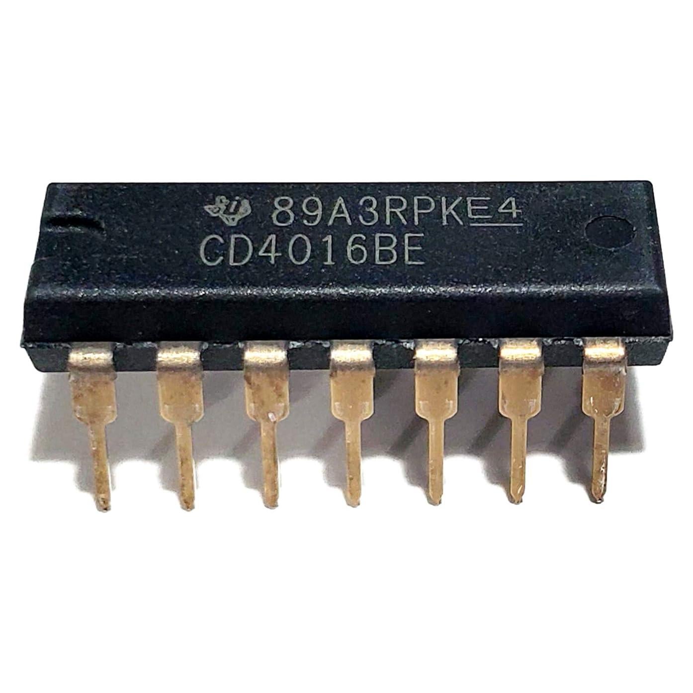 Interruptor Analógico Cuádruple CD4016BE TI - Paquete de 10