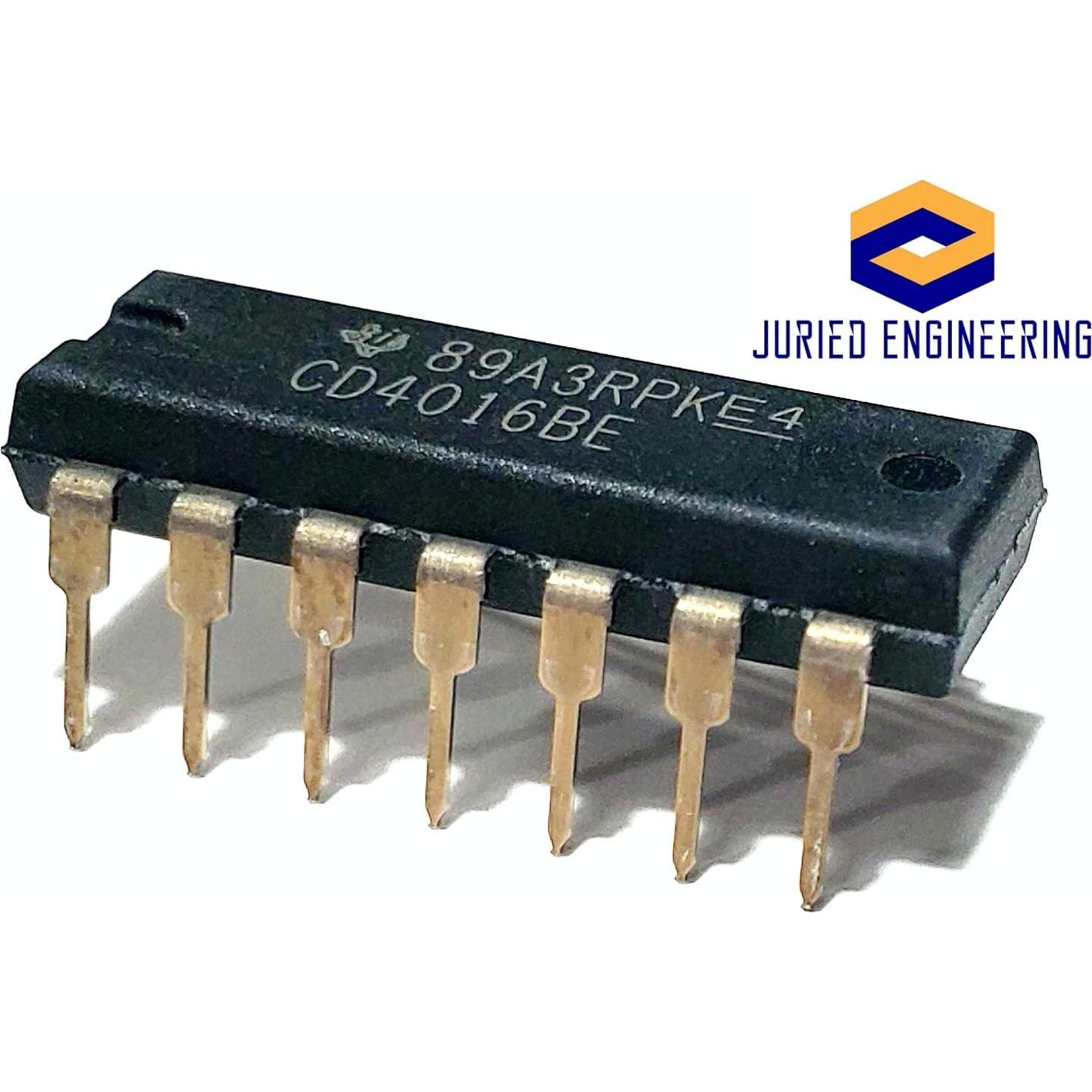 Interruptor Analógico Cuádruple CD4016BE TI - Paquete de 10