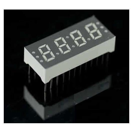 24 PIN 0.30-inch Four Digit LED 7-Segment Display