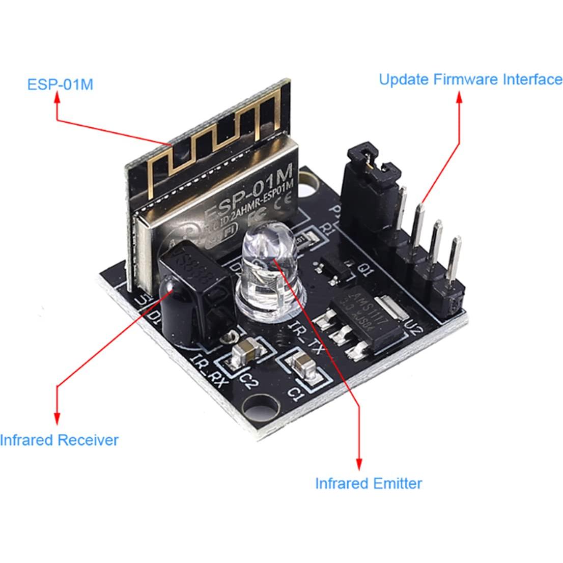 Módulo Transceptor Infrarrojo HiLetgo ESP8285 ESP-01M 5V