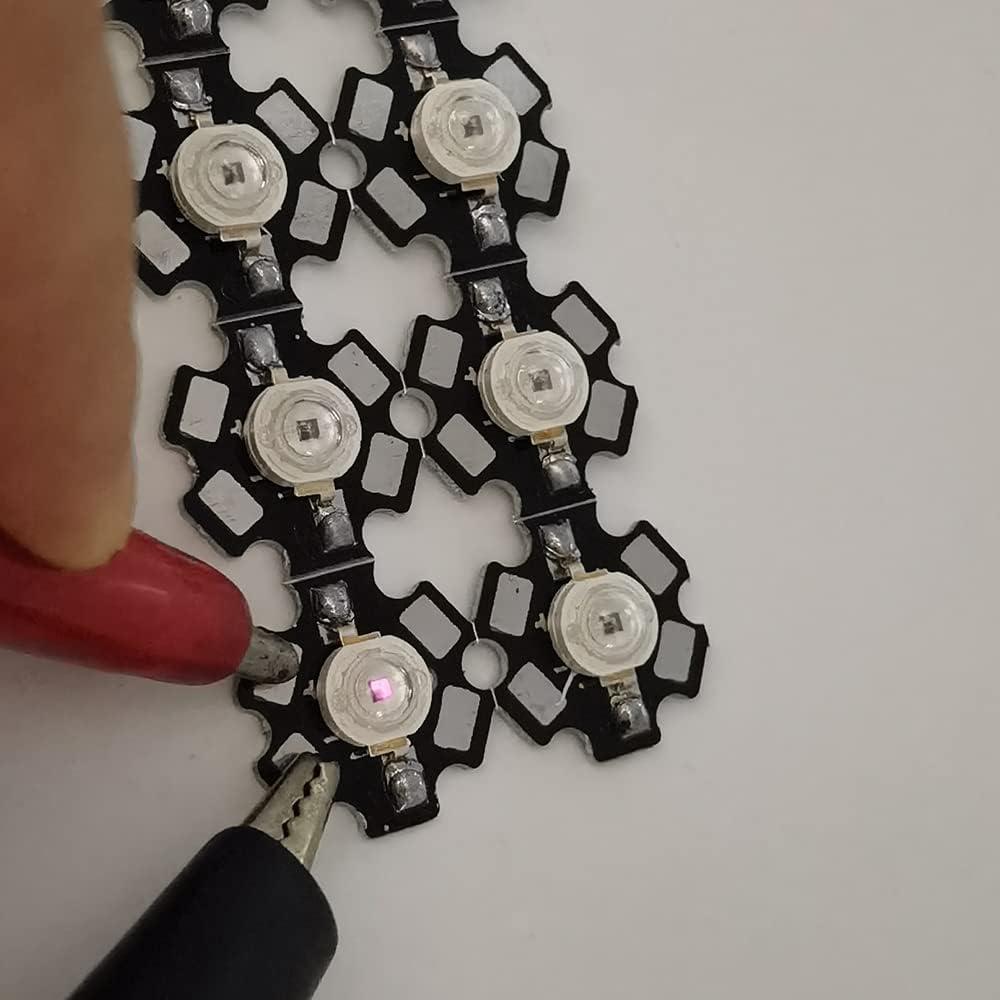 10 Chips LED Infrarrojos 3W Vrabocry 850nm con PCB 20mm