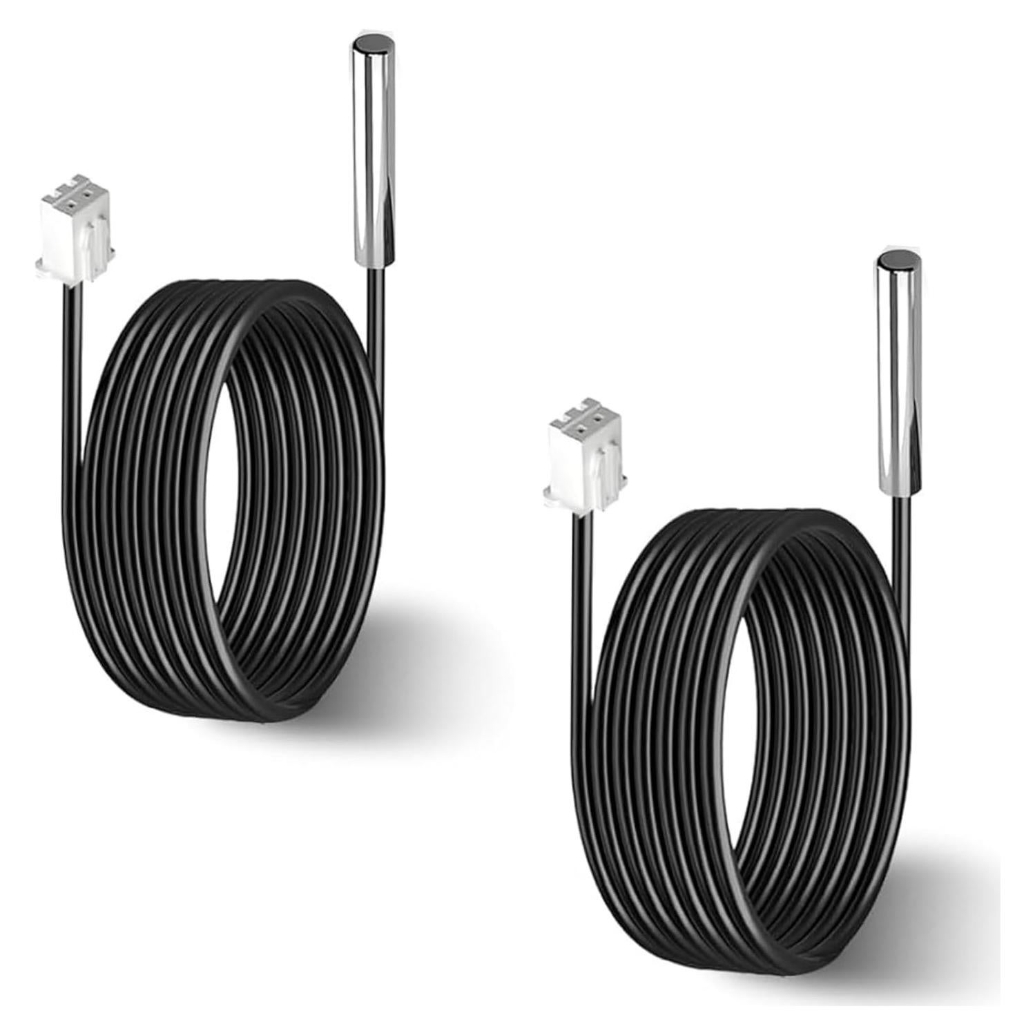 2 Piezas Sonda de Temperatura 10K NTC 3950 Acero Inoxidable 1M