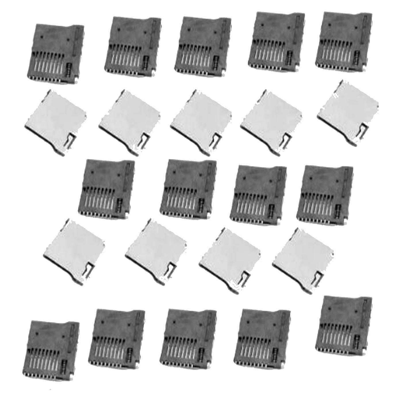 Conectores Micro SD XIAOYAOREN 20 unidades PCB push-push