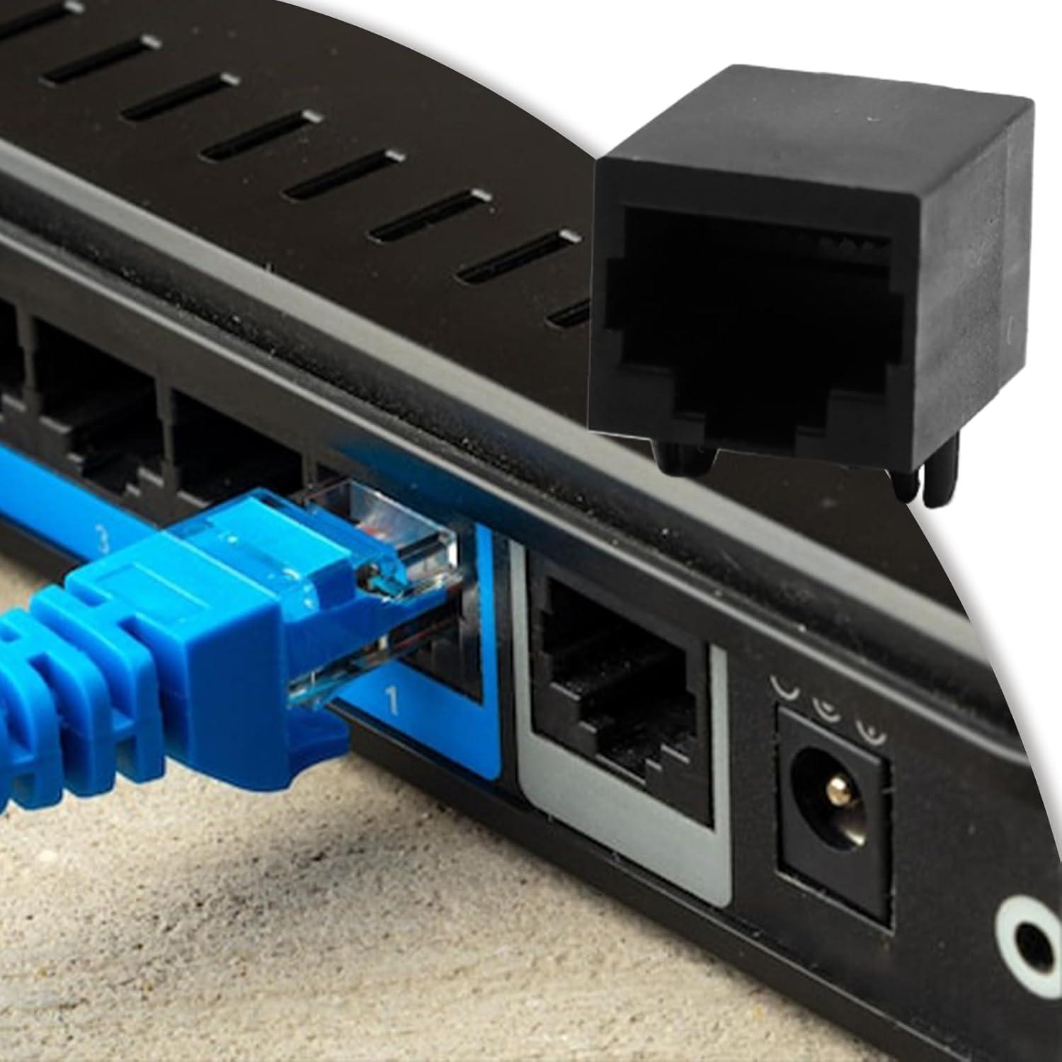 Conector Modular RJ45 8P8C Antrader 30 Piezas Montaje PCB