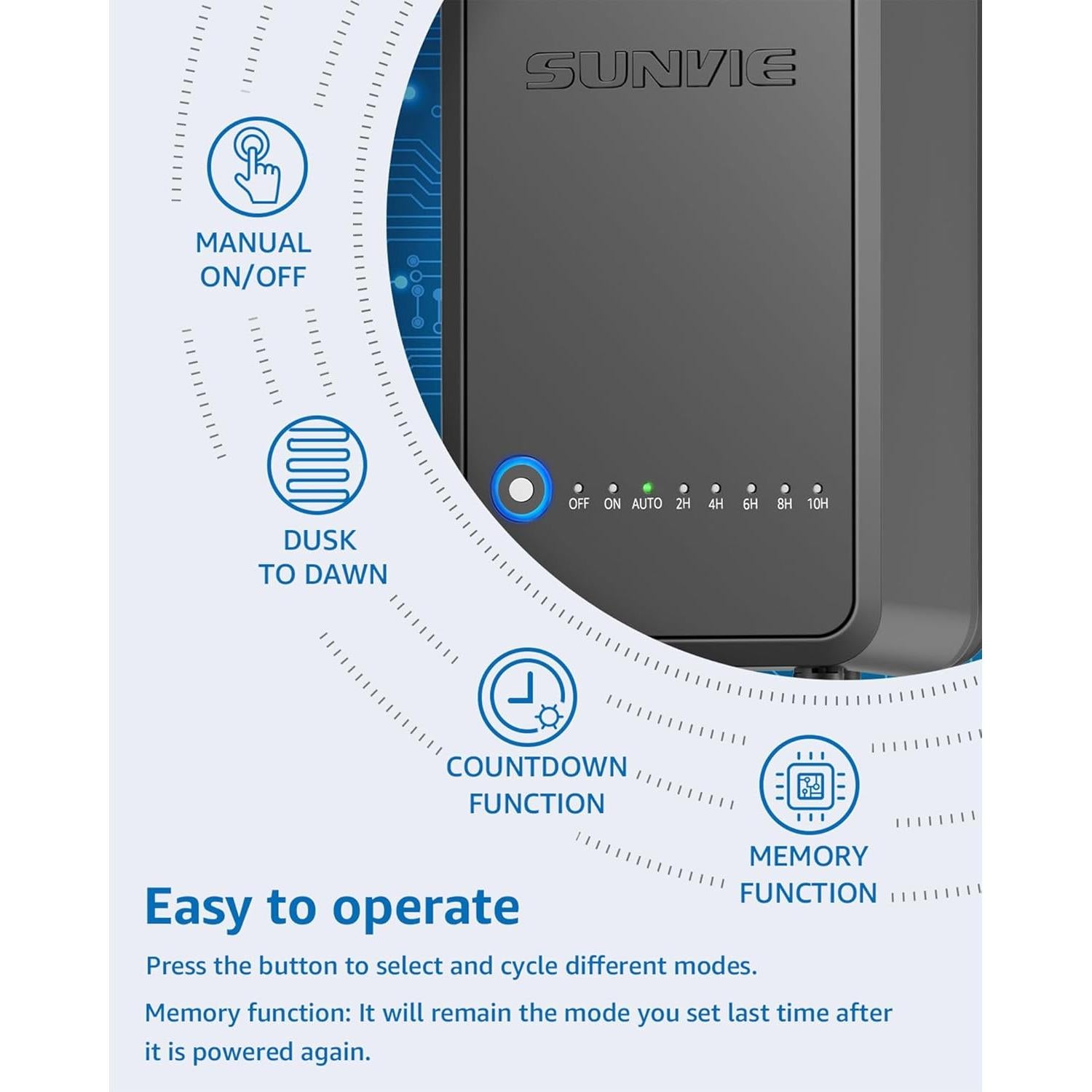 Transformador de Paisaje Sunvie 100W 120V CA a 12V CC