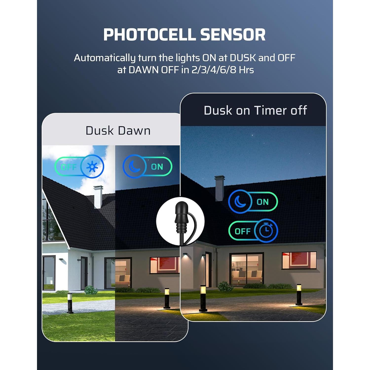 Transformador Bajo Voltaje Dewenwils 120W 12V CC con Sensor