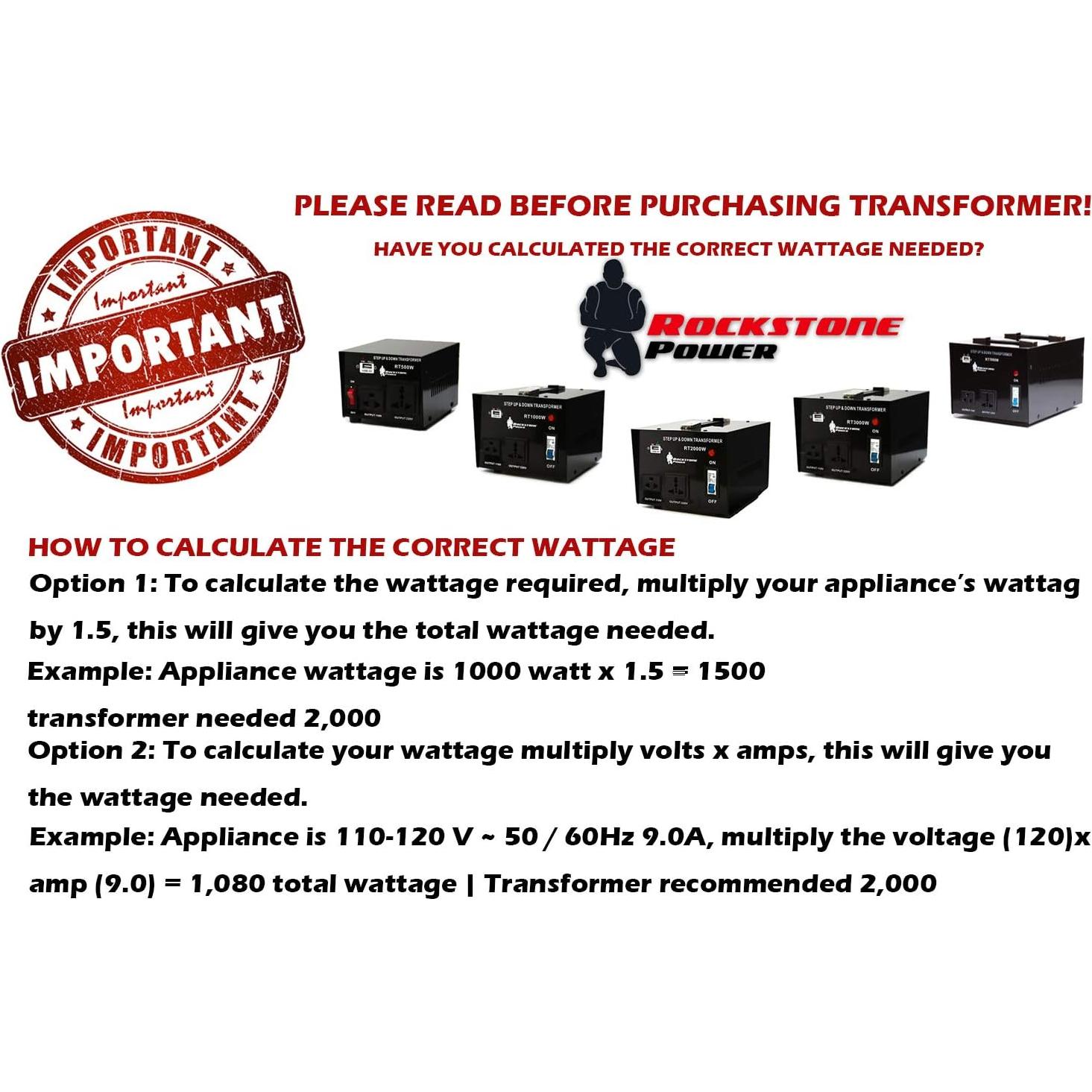 Convertidor Transformador de Voltaje 1000W Rockstone Power