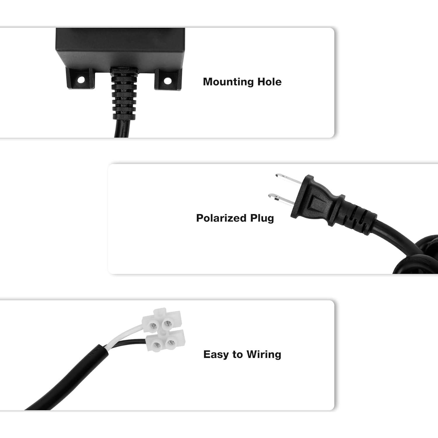 Transformador de Voltaje Onlyfire 110V/120V a 12V 60W