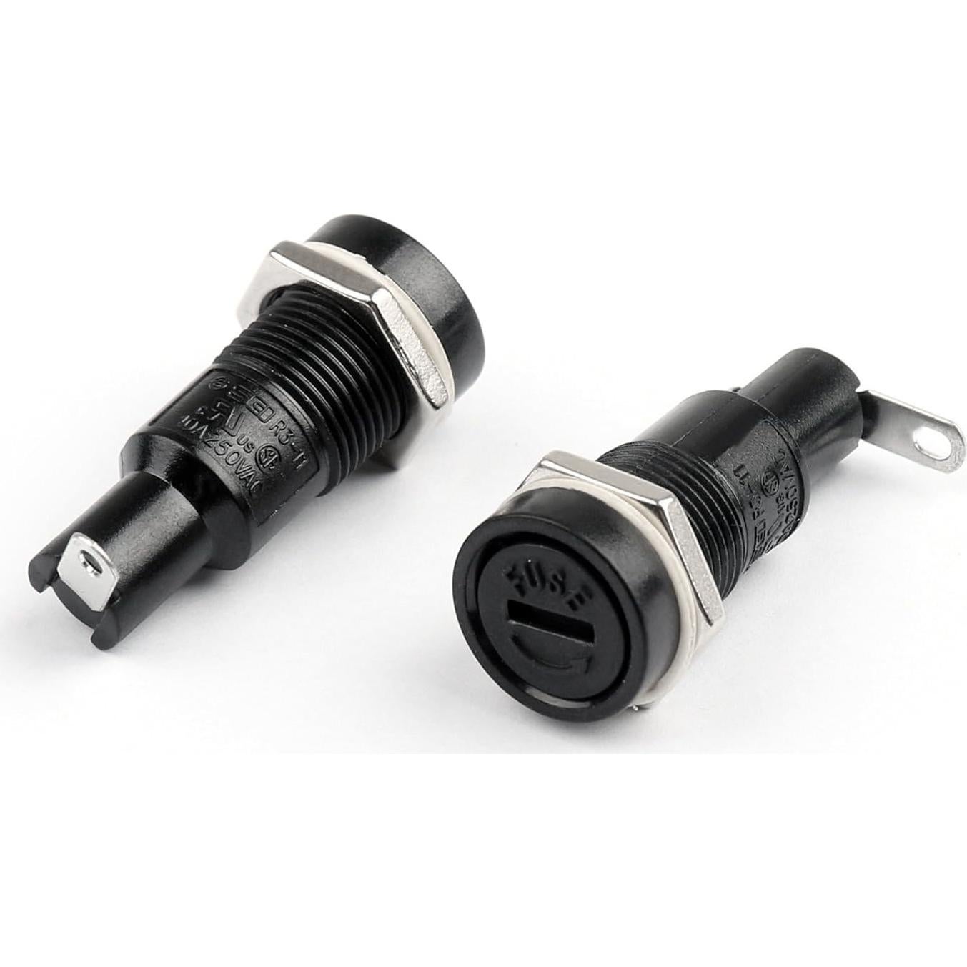 Soporte de Fusible R3-11 Areyourshop 2PCS 10A 250V 5x20mm