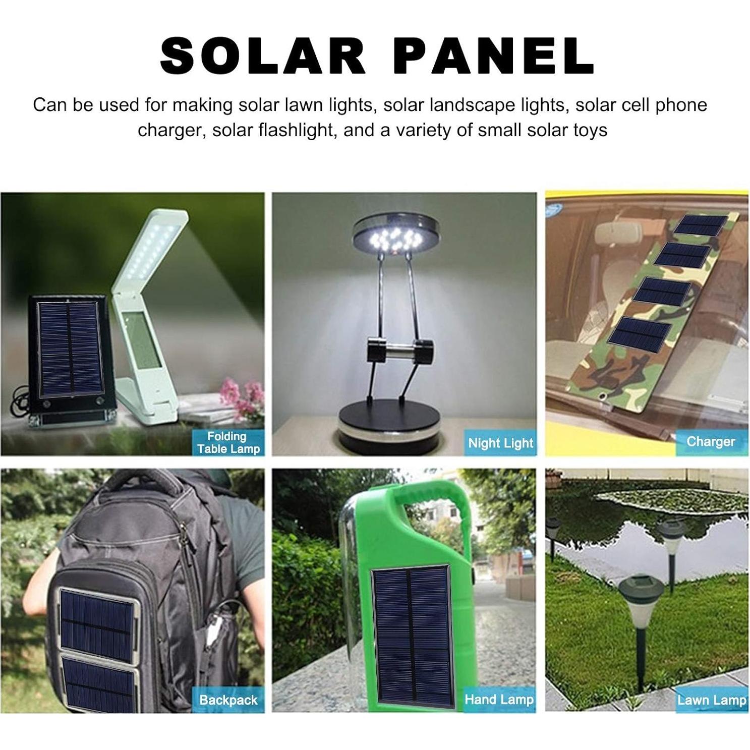 Panel Solar 6V 1W Moncer - 3PCS Células de Silicio para DIY