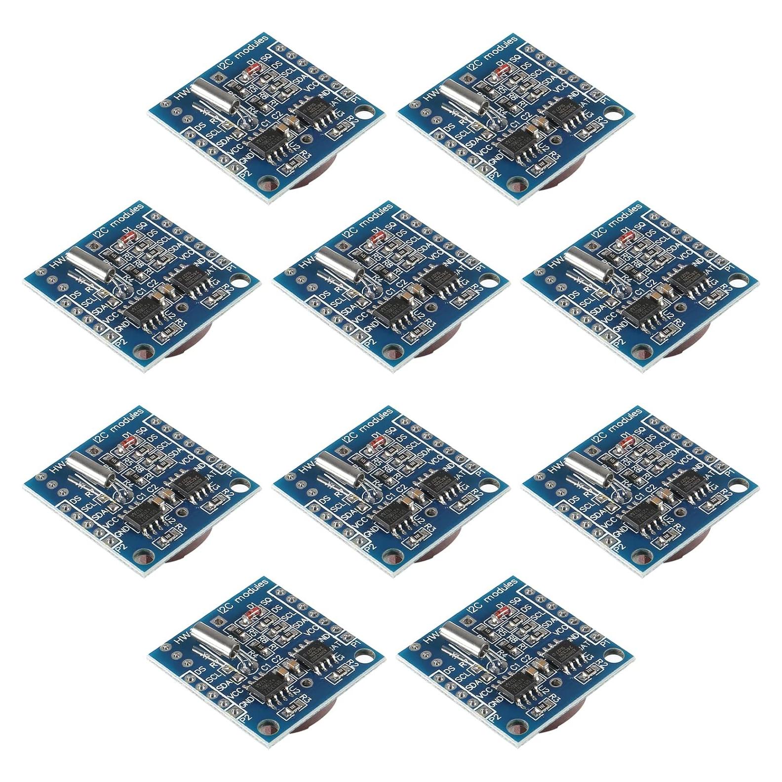 10 Módulos de Reloj en Tiempo Real I2C DS1307 AITIAO