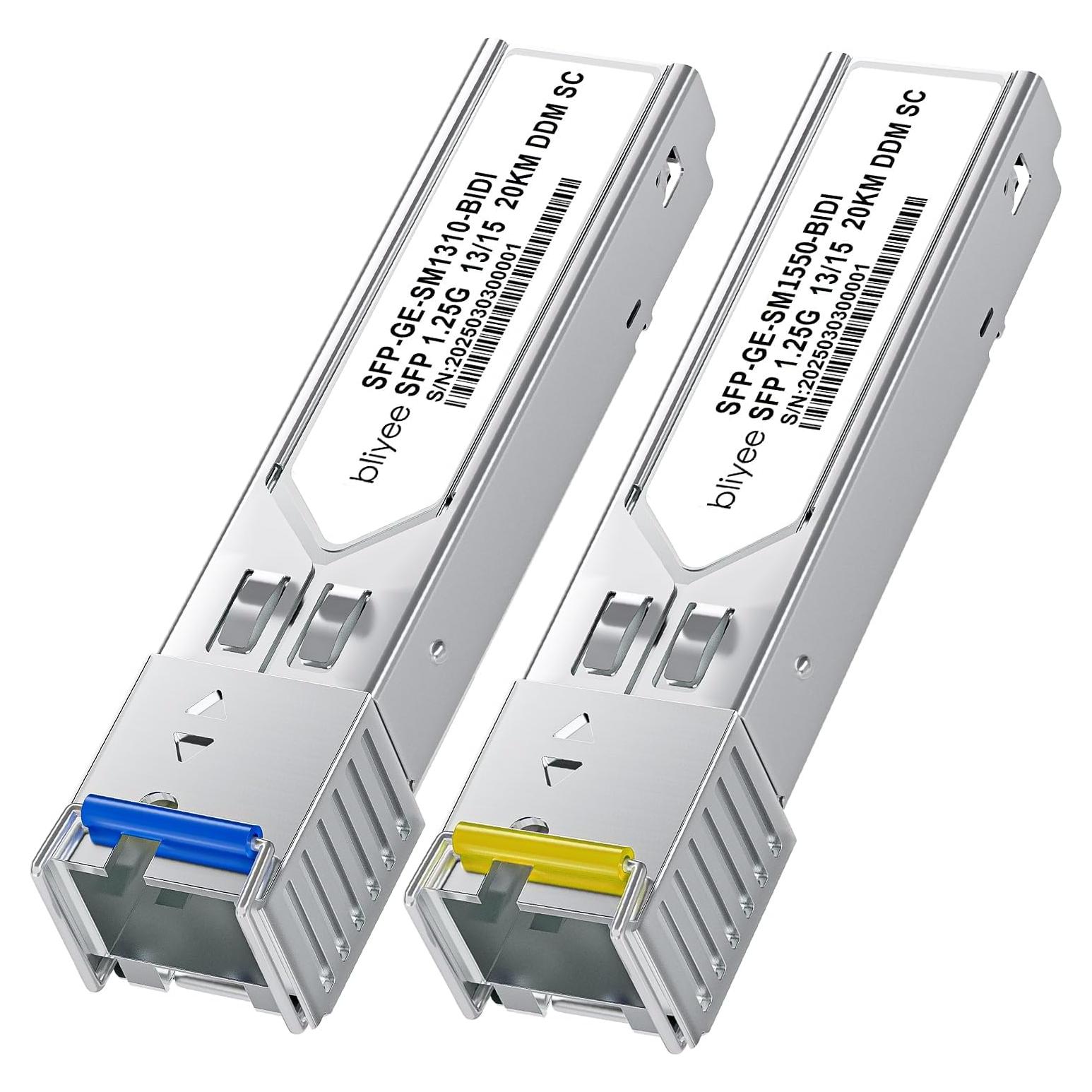 Módulo Transceptor SFP BLIYEE SC Simplex 1.25G 20KM Monomodo
