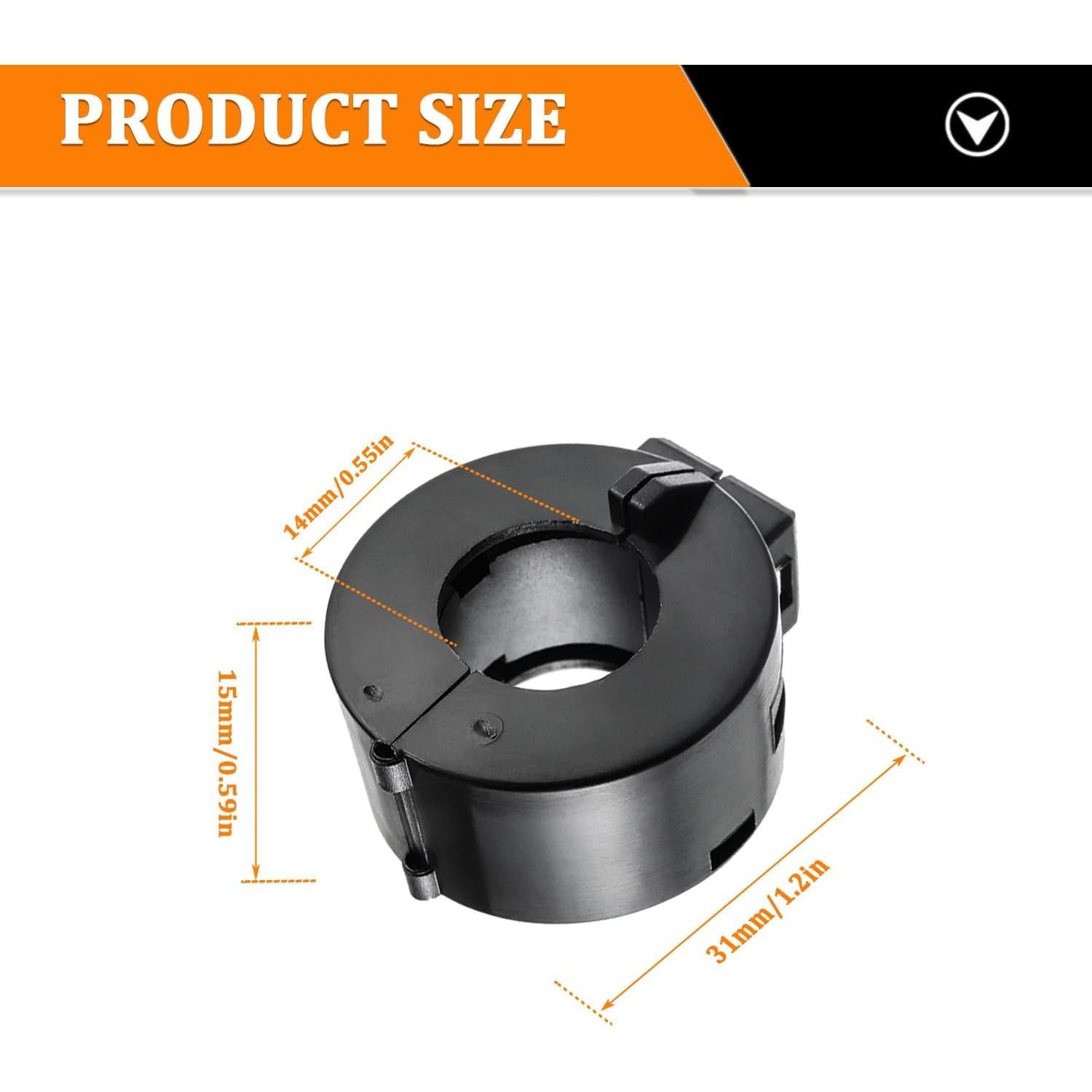 Clip de Núcleo de Ferrita Negro HUAREW 15mm (5pcs) RFI EMI