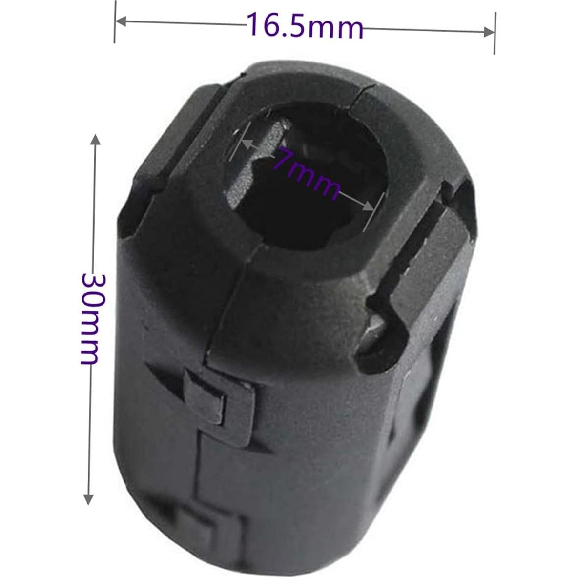 20 Piezas Núcleo de Ferrita Filtro UF70B 7mm para Cancelación de Ruido