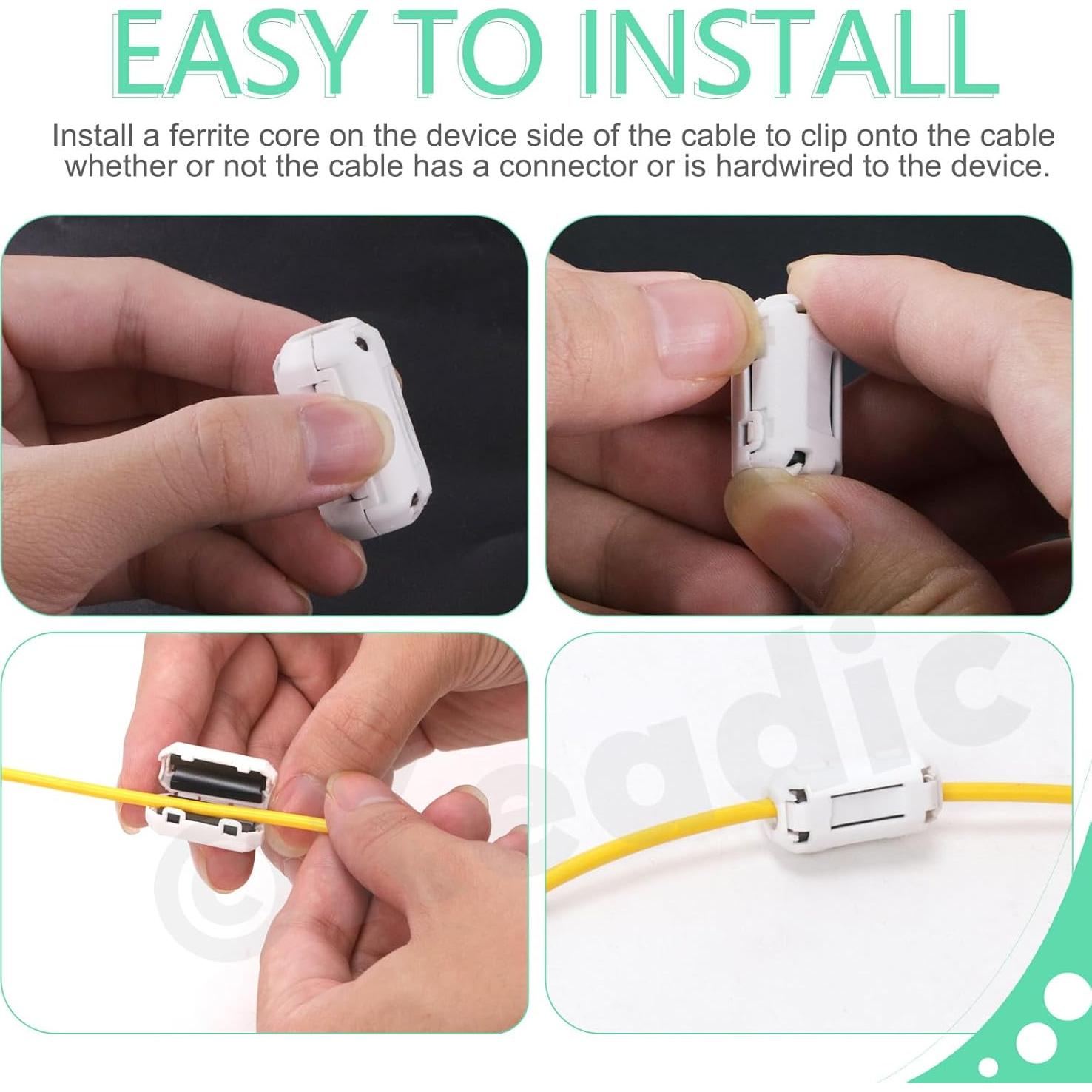 Juego de Supresores de Ruido RFI EMI Keadic 28 Piezas