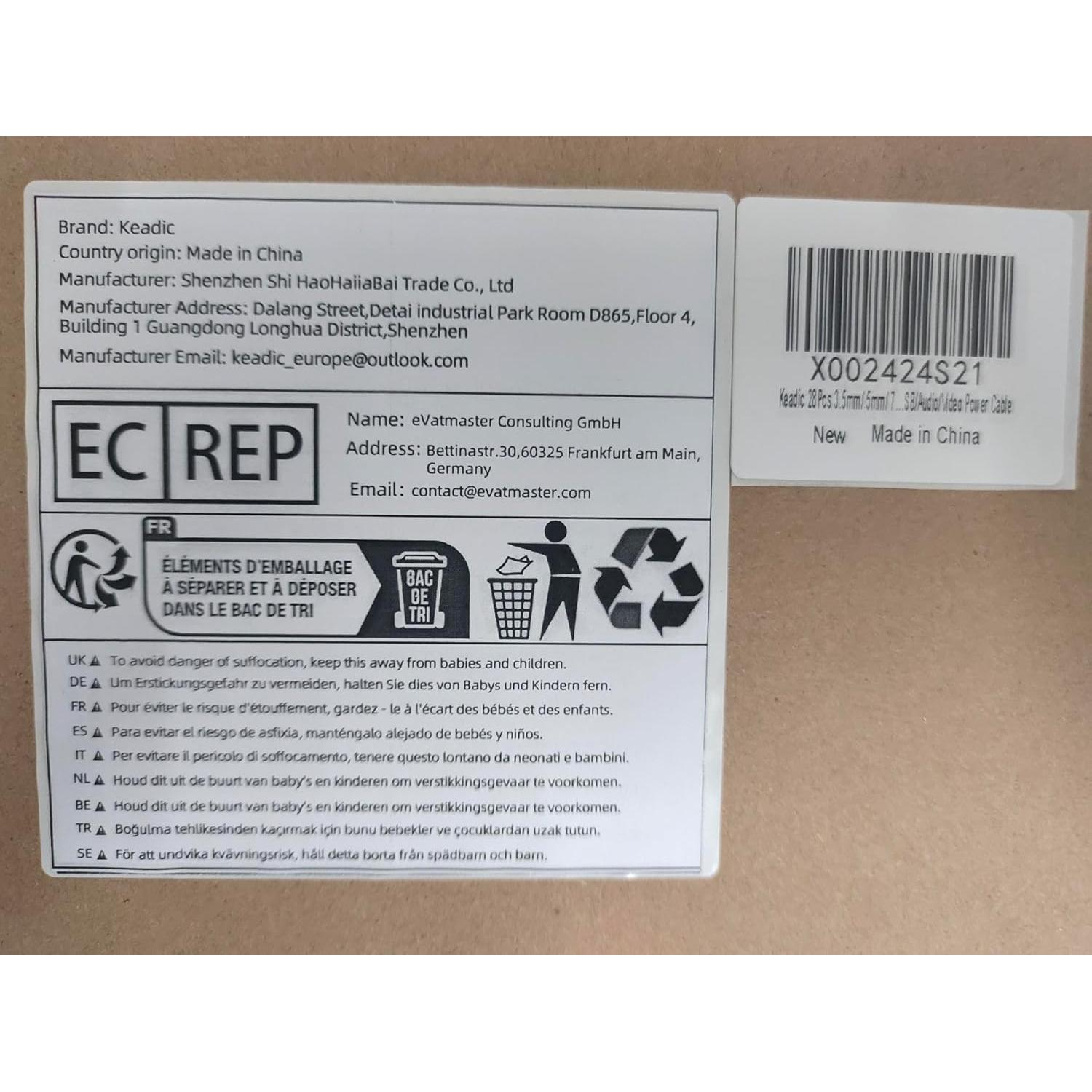 Juego de Supresores de Ruido RFI EMI Keadic 28 Piezas