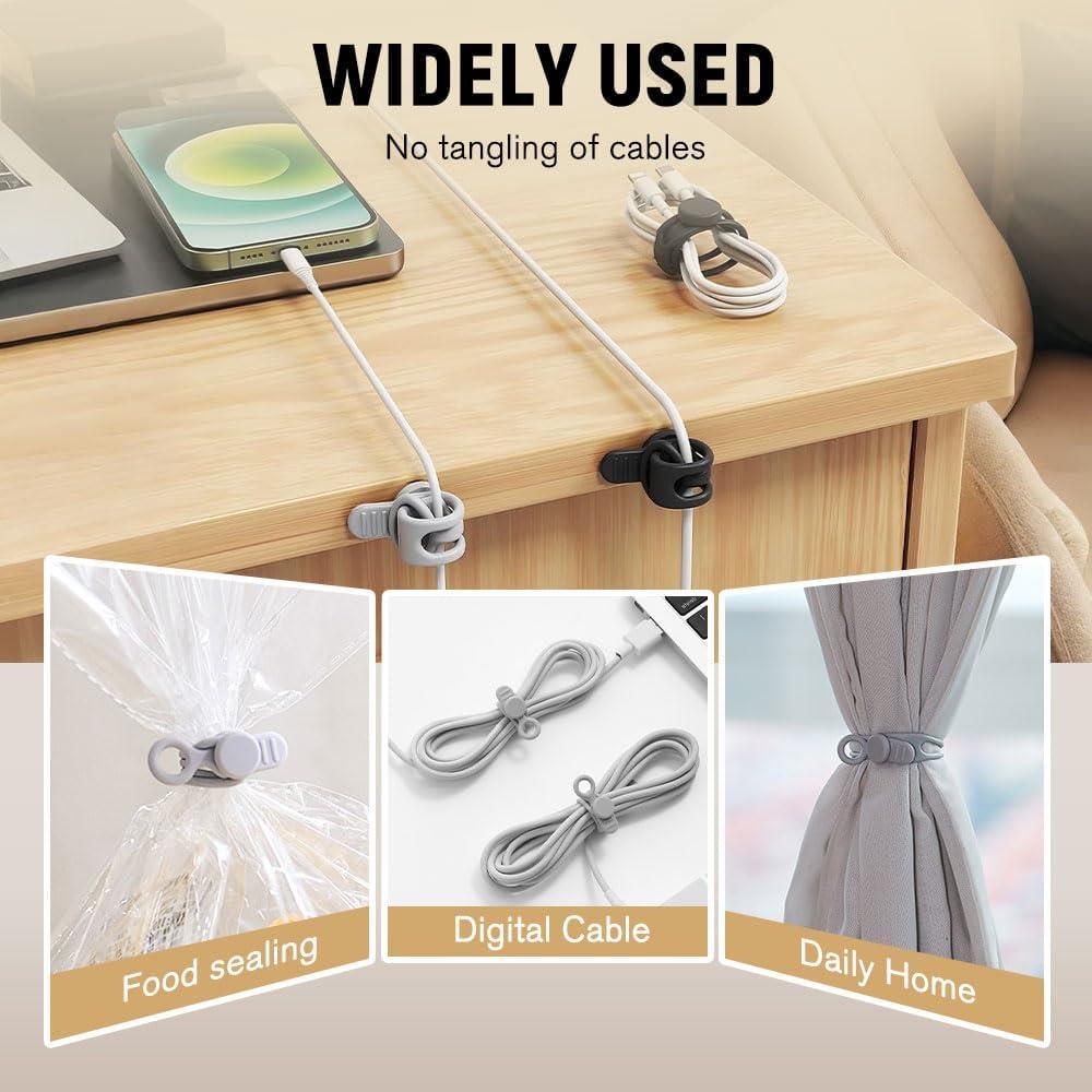 Bridas de Silicona Muxou 6 Pcs Organizador de Cables Magnéticos