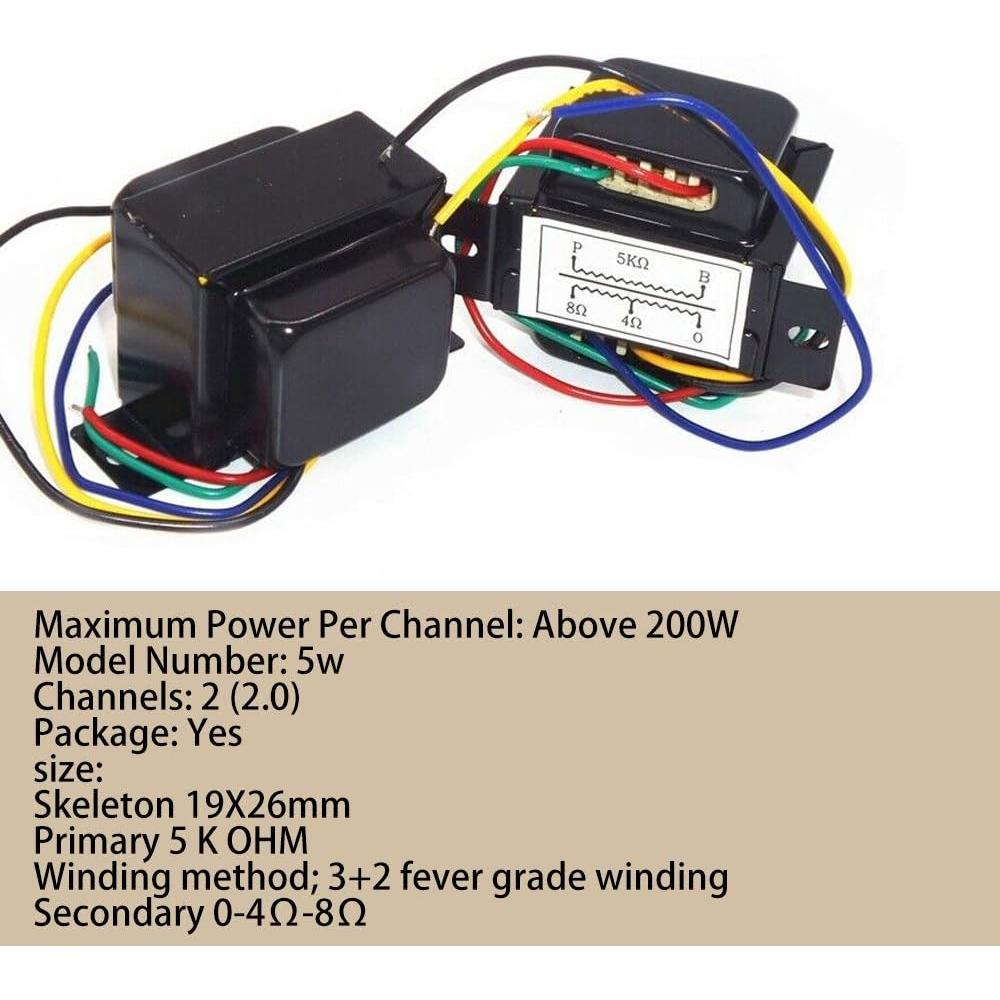 Transformador de Audio Acxico 5K 5W para Amplificadores de Válvulas