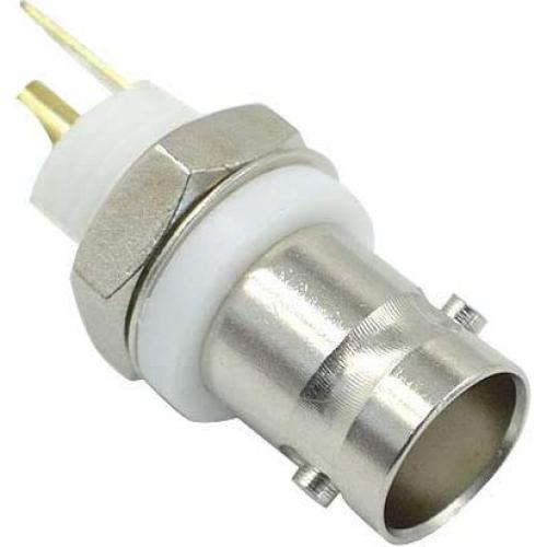 Conector Hembra BNC Montaje en Panel - 10 Pcs Niquelado