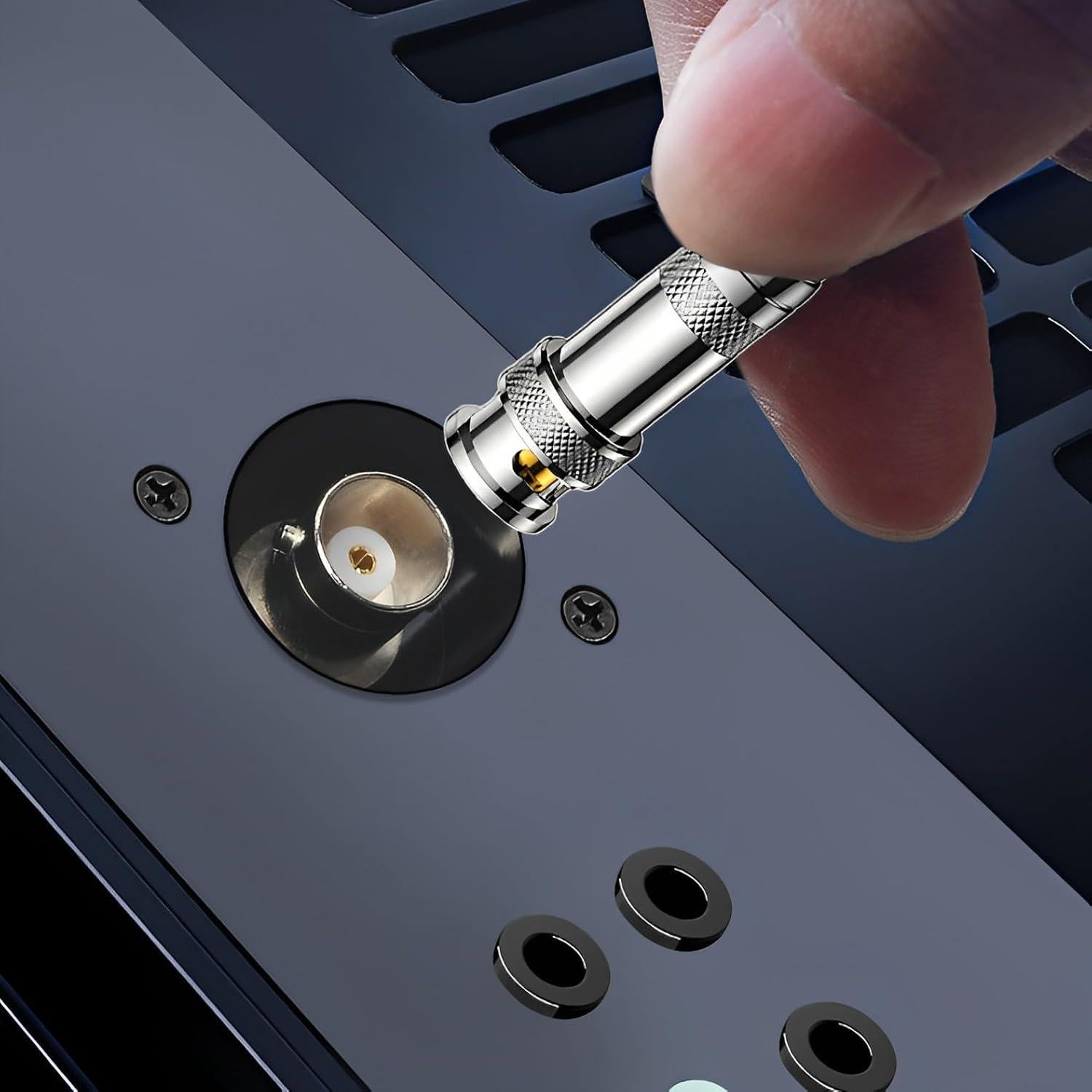 Conector BNC D-Type 50 Ohm Hembra a Hembra YiKaiEn