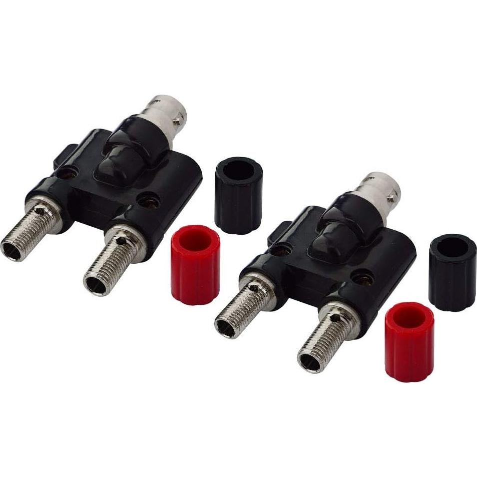 Adaptador BNC hembra a doble banana hembra Onelinkmore - 2 unidades