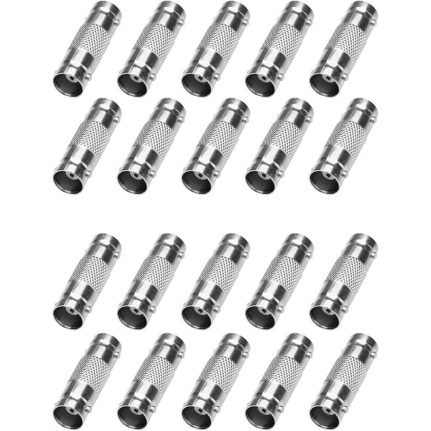 Conectores BNC Femenino a Femenino 50 Pcs para CCTV - TJMD