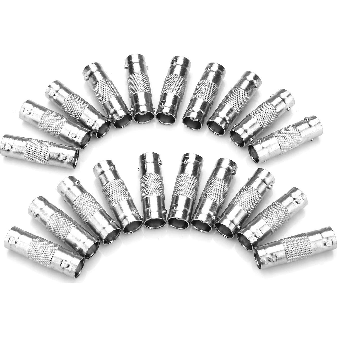 Conectores BNC Femenino a Femenino 50 Pcs para CCTV - TJMD