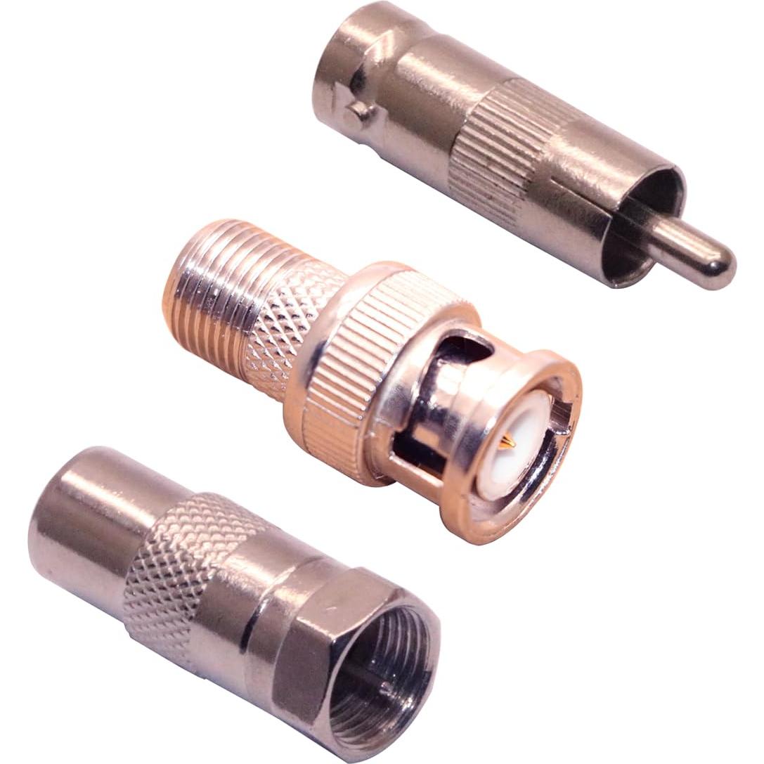 Kit de Conectores Coaxiales RF 9 Piezas BNC RCA ZJKJHJY