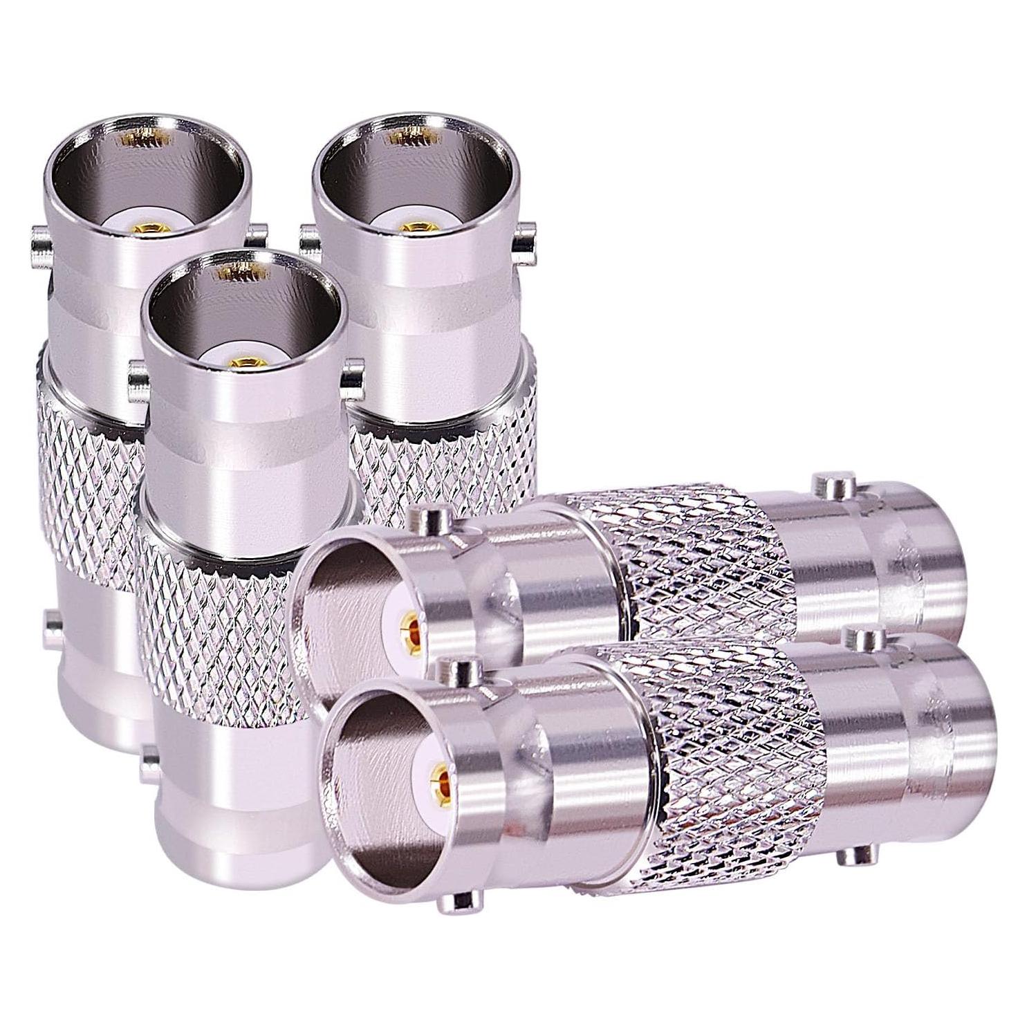 Adaptadores BNC Hembras CNARIO 5pcs 50 Ohm para CCTV