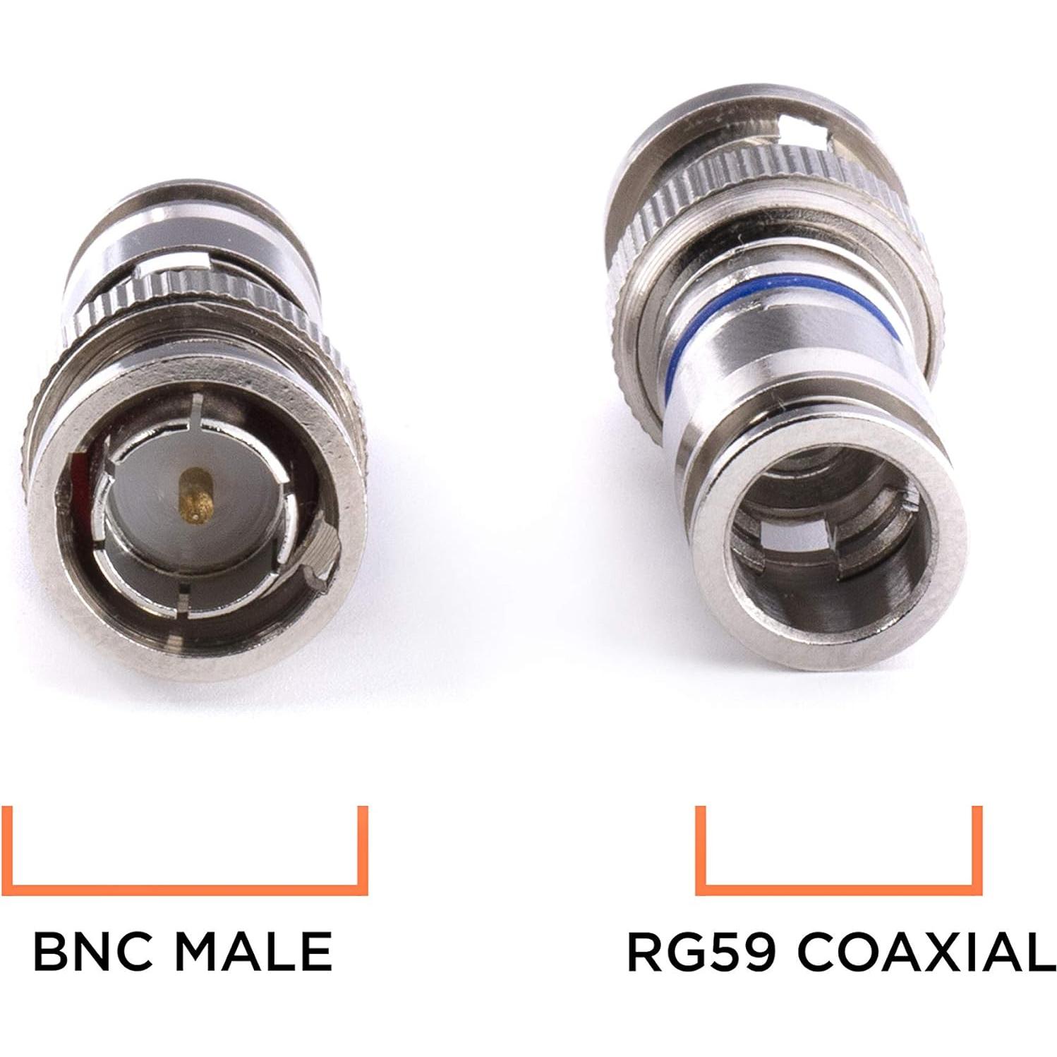 Conectores BNC de Compresión THE CIMPLE CO - Paquete de 25