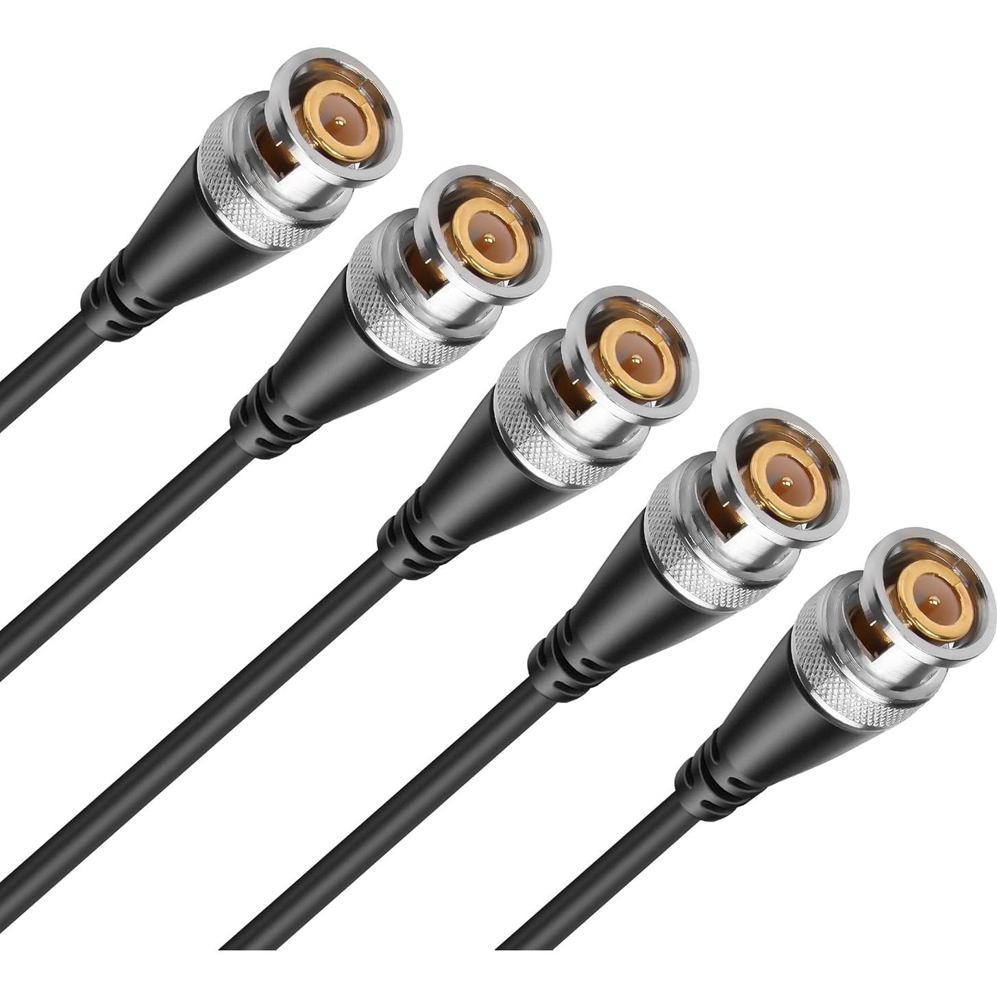 Cable Pigtail BNC Macho YAODHAOD 15cm para CCTV - 5PCS