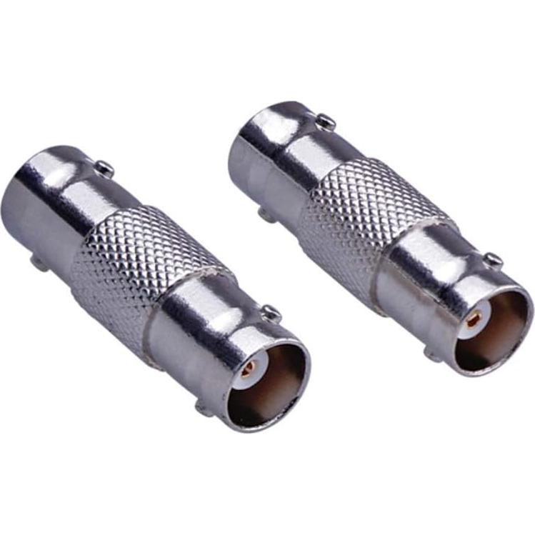 10 Conectores BNC Femenino a Femenino Long Leaf para CCTV