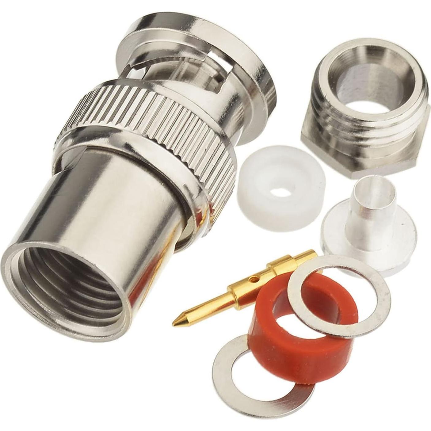 Conector BNC macho soldador Eightwood 10-pack RG58 RG142