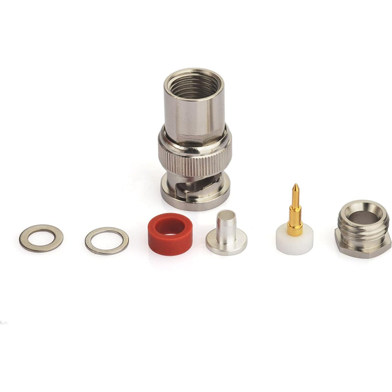 Conector BNC macho soldador Eightwood 10-pack RG58 RG142