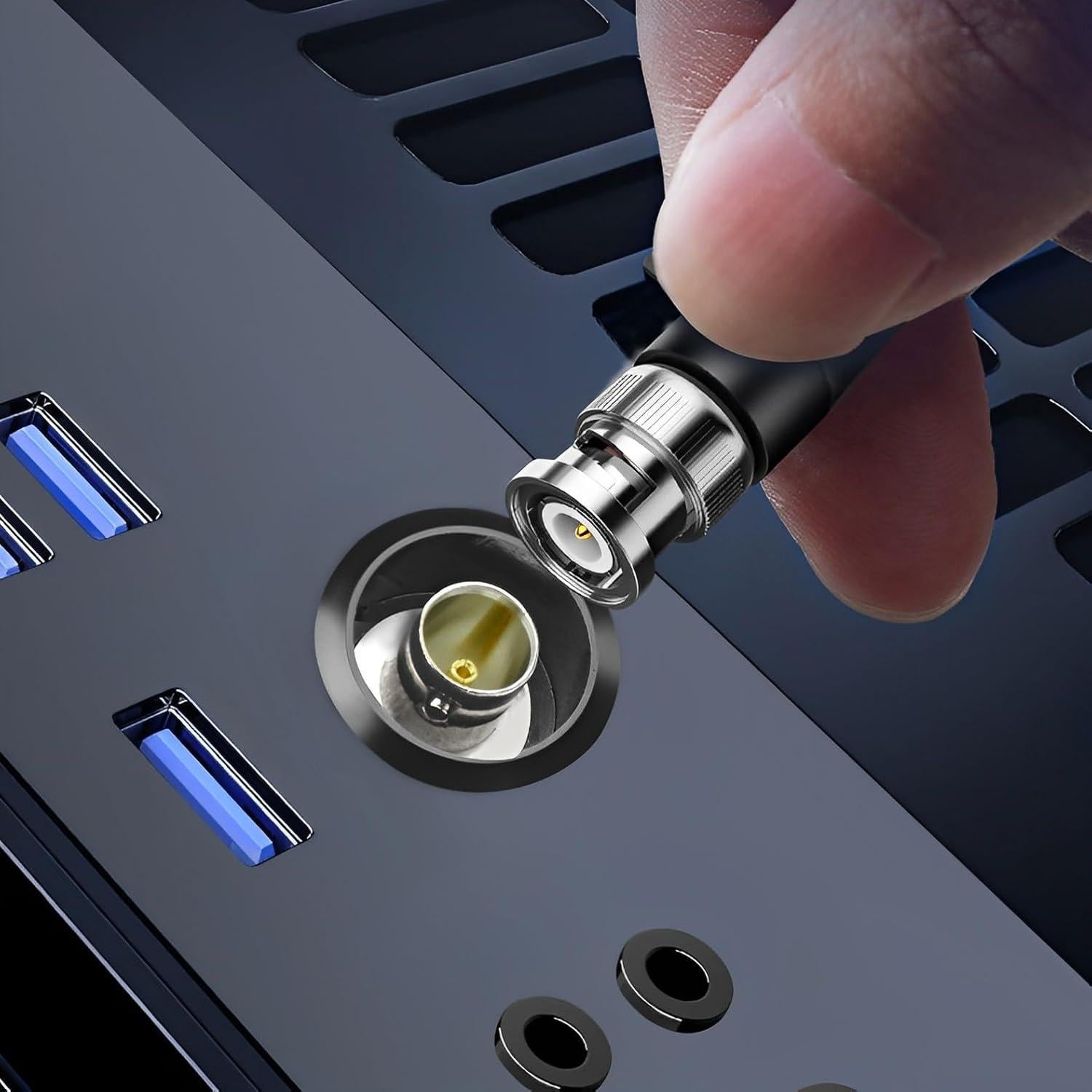 Conector BNC hembra a hembra 75 Ohm YiKaiEn - Montaje en panel